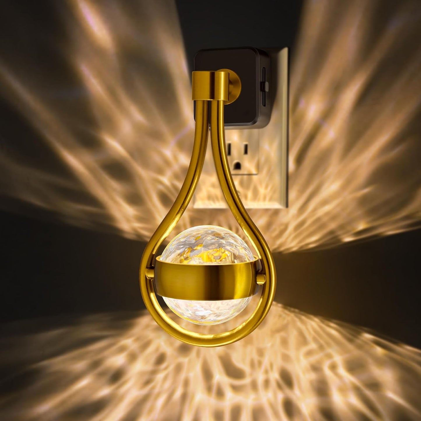 Briignite LED Night Lights Plug into Wall, 330° Rotating Night Light