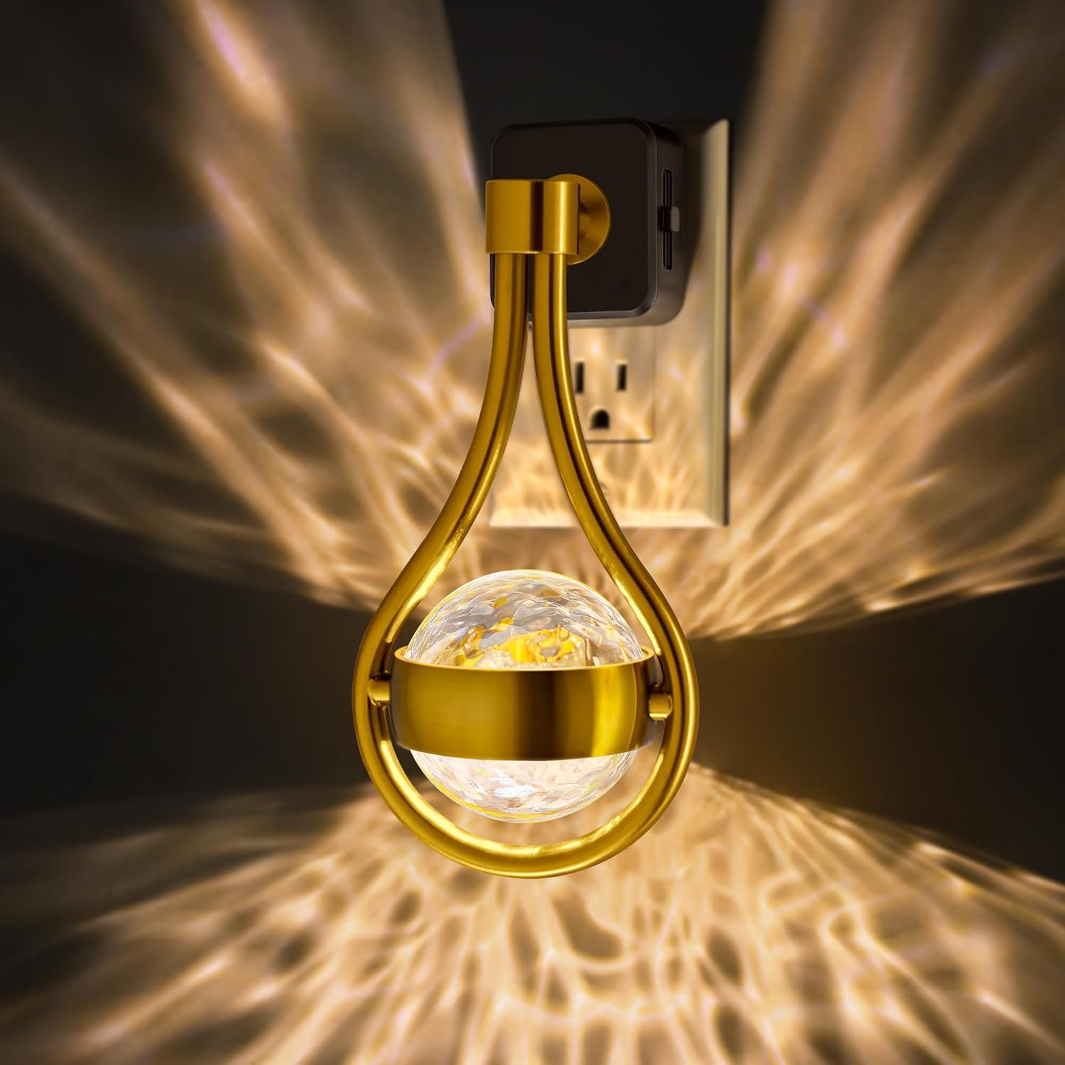 Briignite LED Night Lights Plug into Wall, 330° Rotating Night Light
