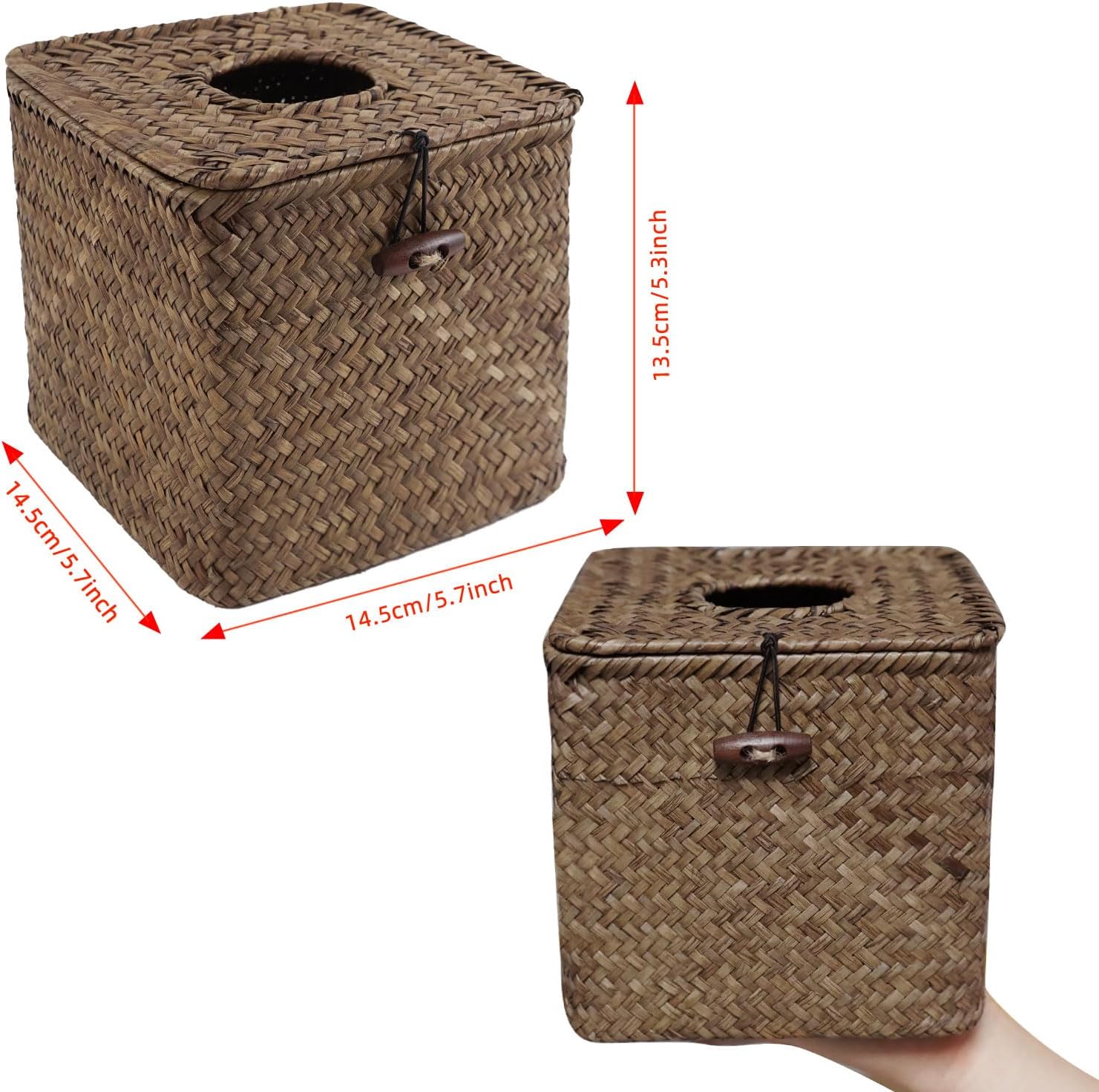 Rustic Tissue Holder / Coffee
