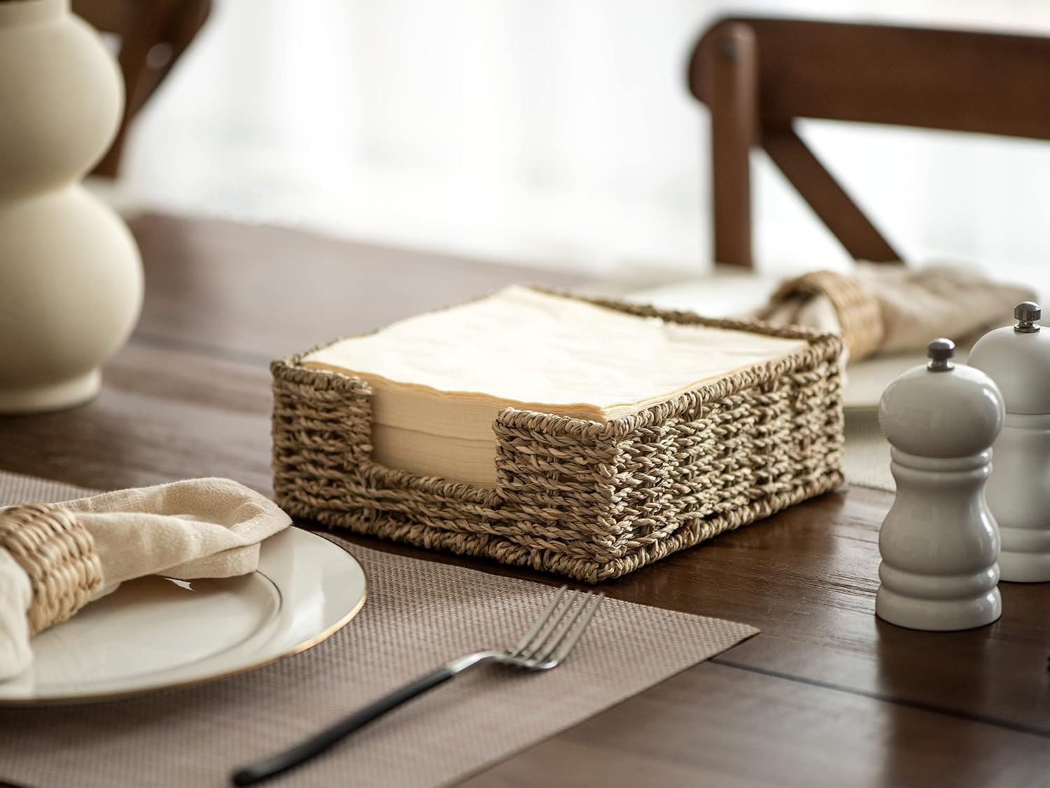 Wicker Napkin Baskets / Natural
