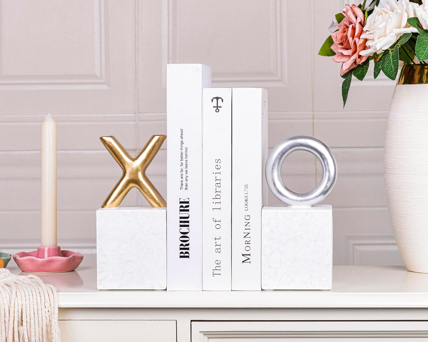 Modern Decorative Bookends / Xo