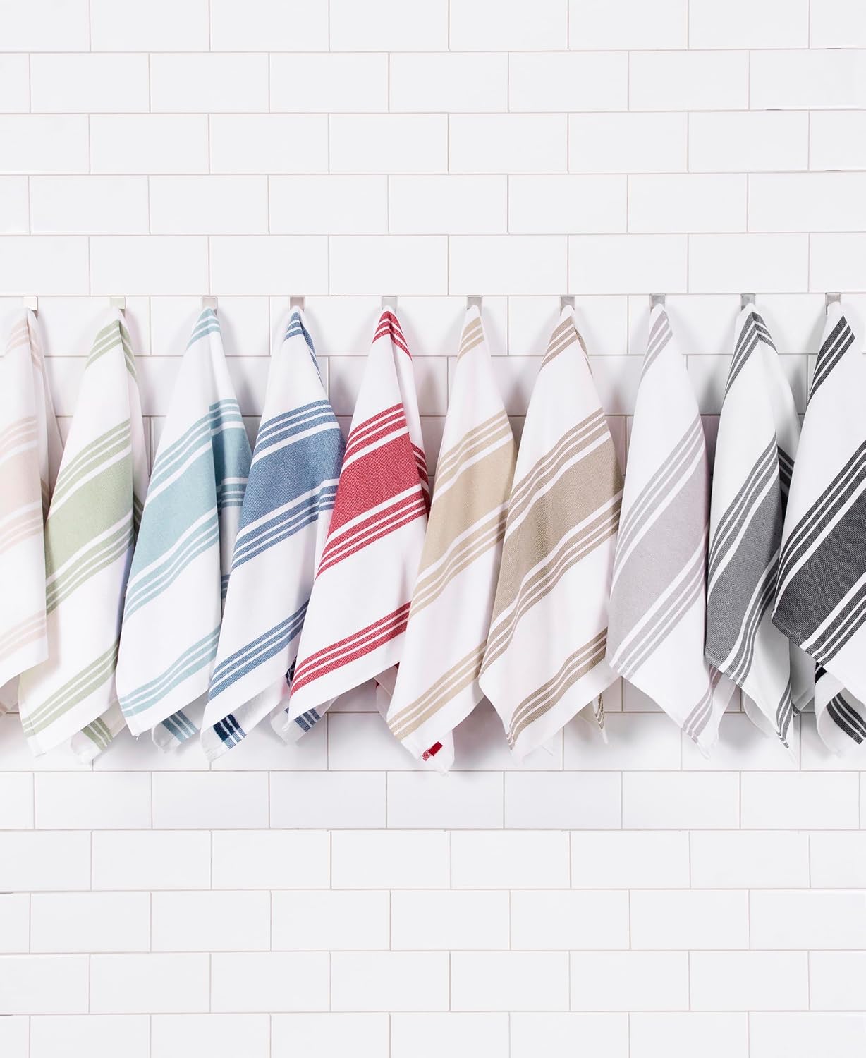 All-Clad Dual-Purpose Kitchen Towels: Highly Absorbent - 100% Cotton, 17"x30" Dish Towels for Cleaning & Drying Dishes
