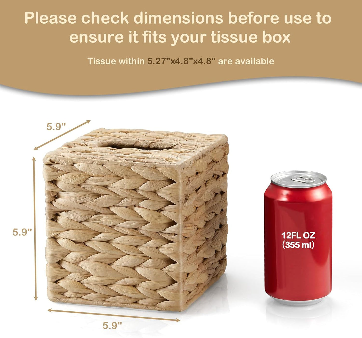 Woven Facial Tissue Holder