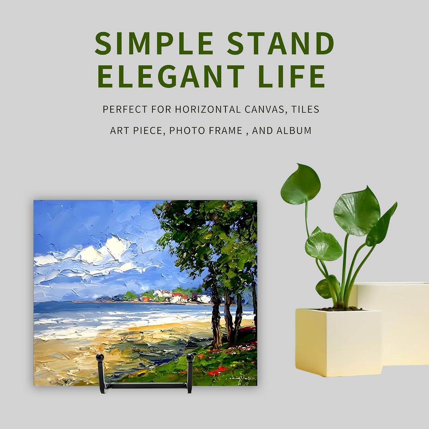 12 Pack 6"Plate Stands for Display,Metal Plate Holders Display Stands Can Be Used for Picture Stands,Book Stands for