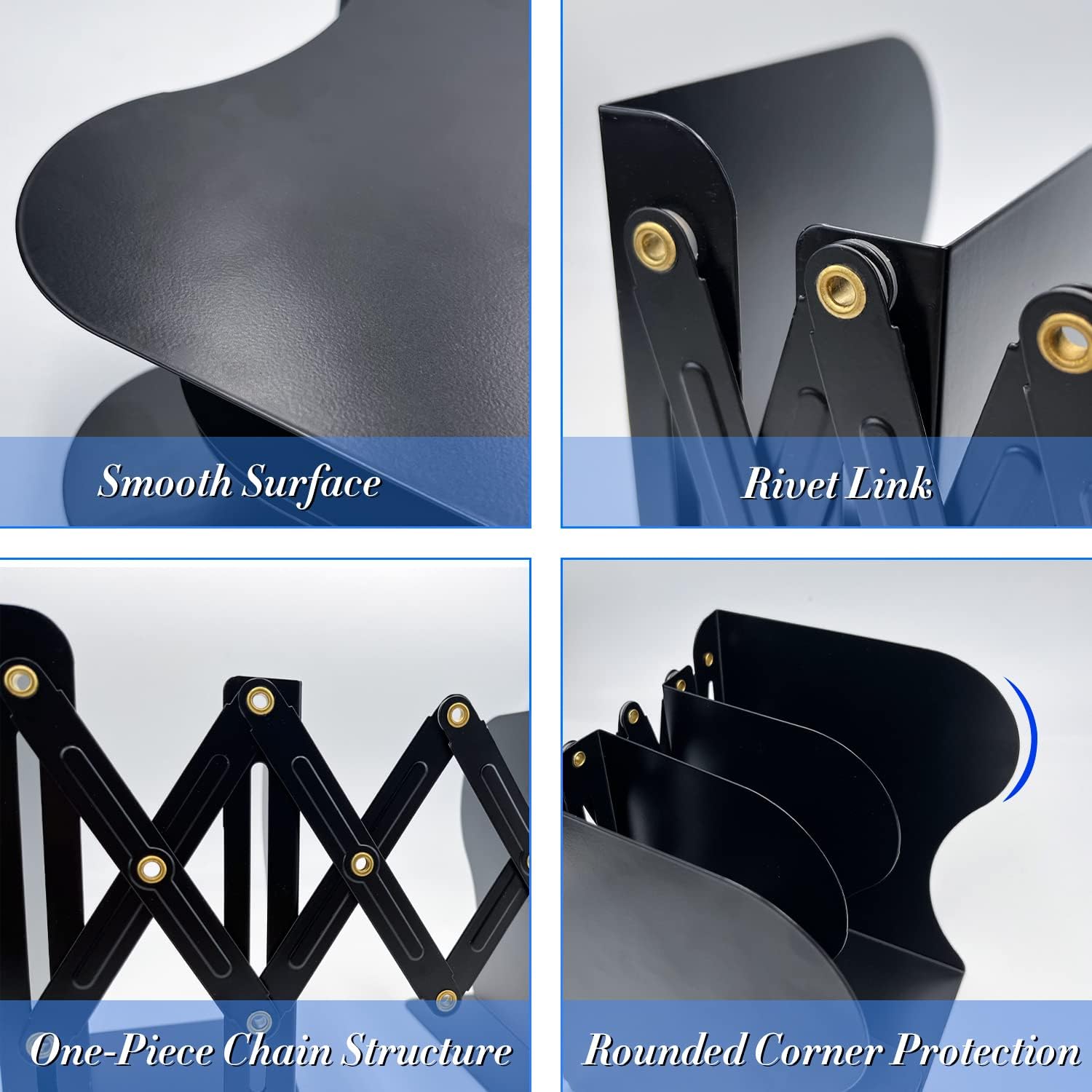 Metal Bookend for Heavy Books / Black