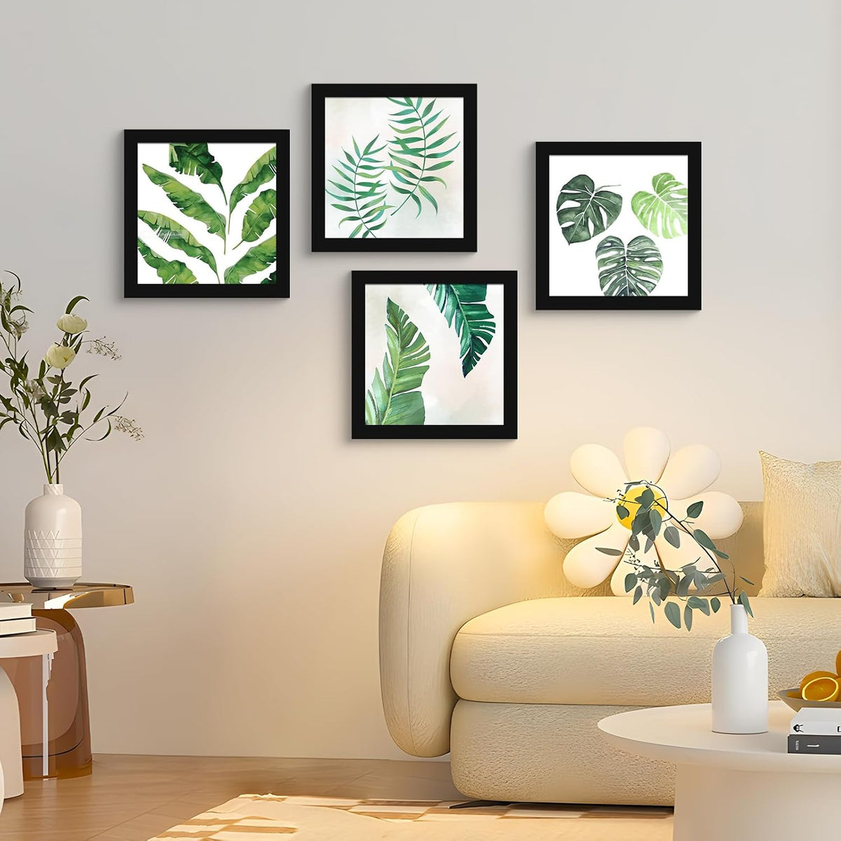 SESEAT 12x12 Picture Frame Black Set of 6, Diamond Art Painting Frames Display Photo 8x8 or 12 x 12 without Mat, Wall