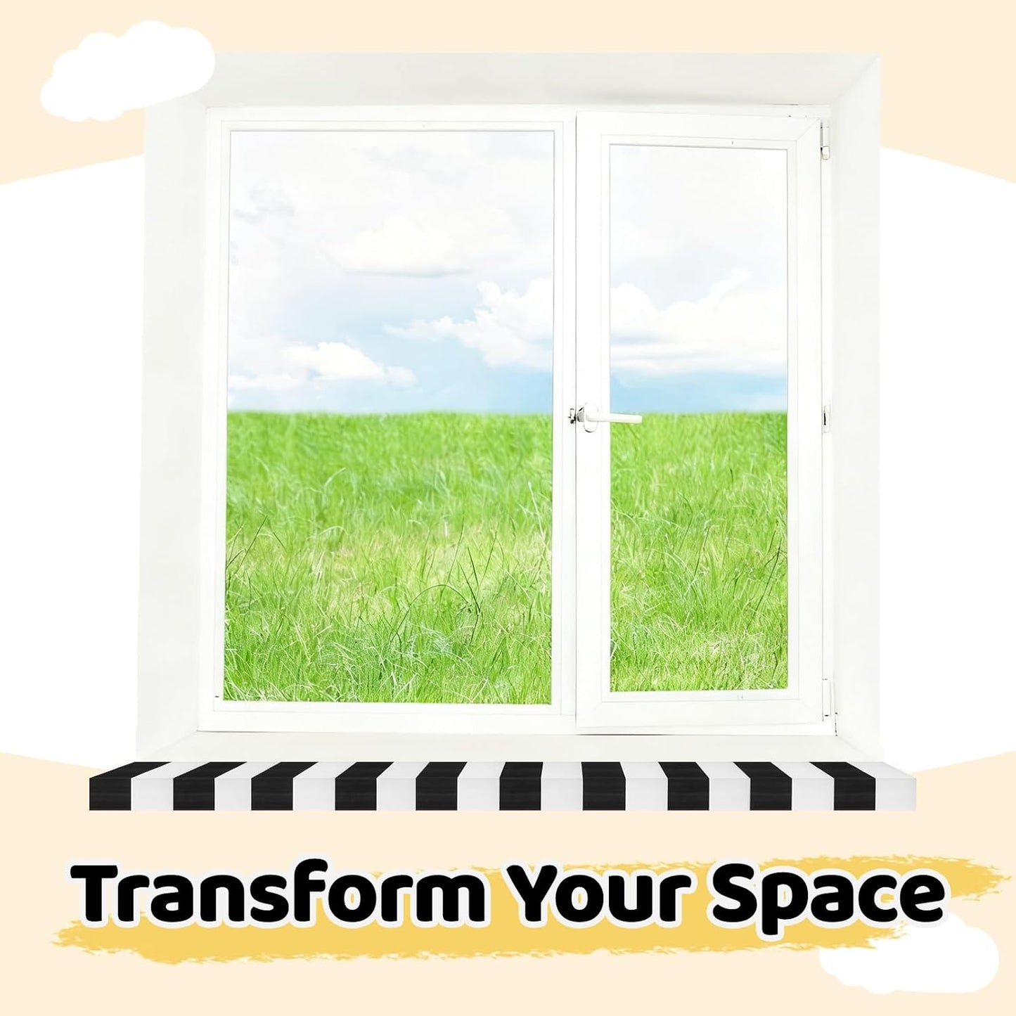 Anti Collision Wall Padding for Playroom and White Padded Wall Panels / Black / 15.8 x 78.7