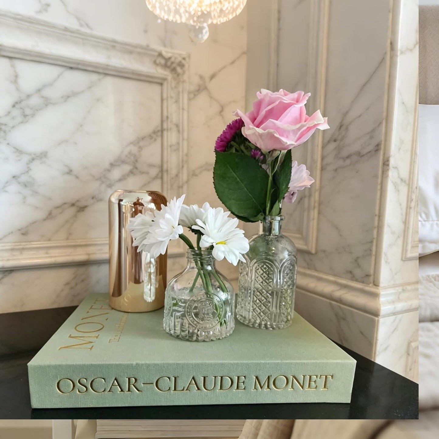 Linen Book Storage Boxes / Green