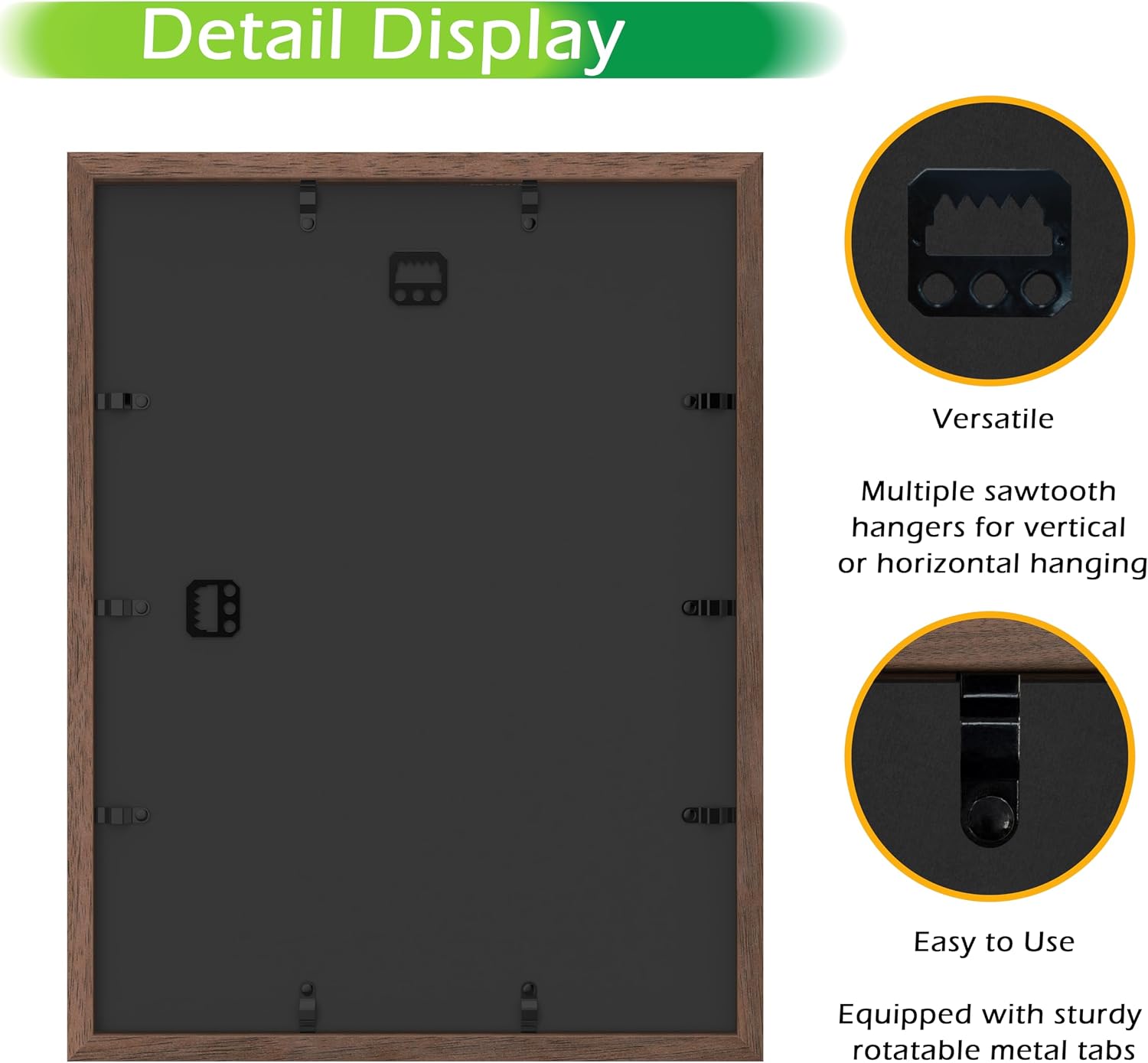 FrameWorks 12” x 16” Dark Oak Wooden Shadow Box Frame – Display Case with Soft Felt Back, Memory Box with Tempered