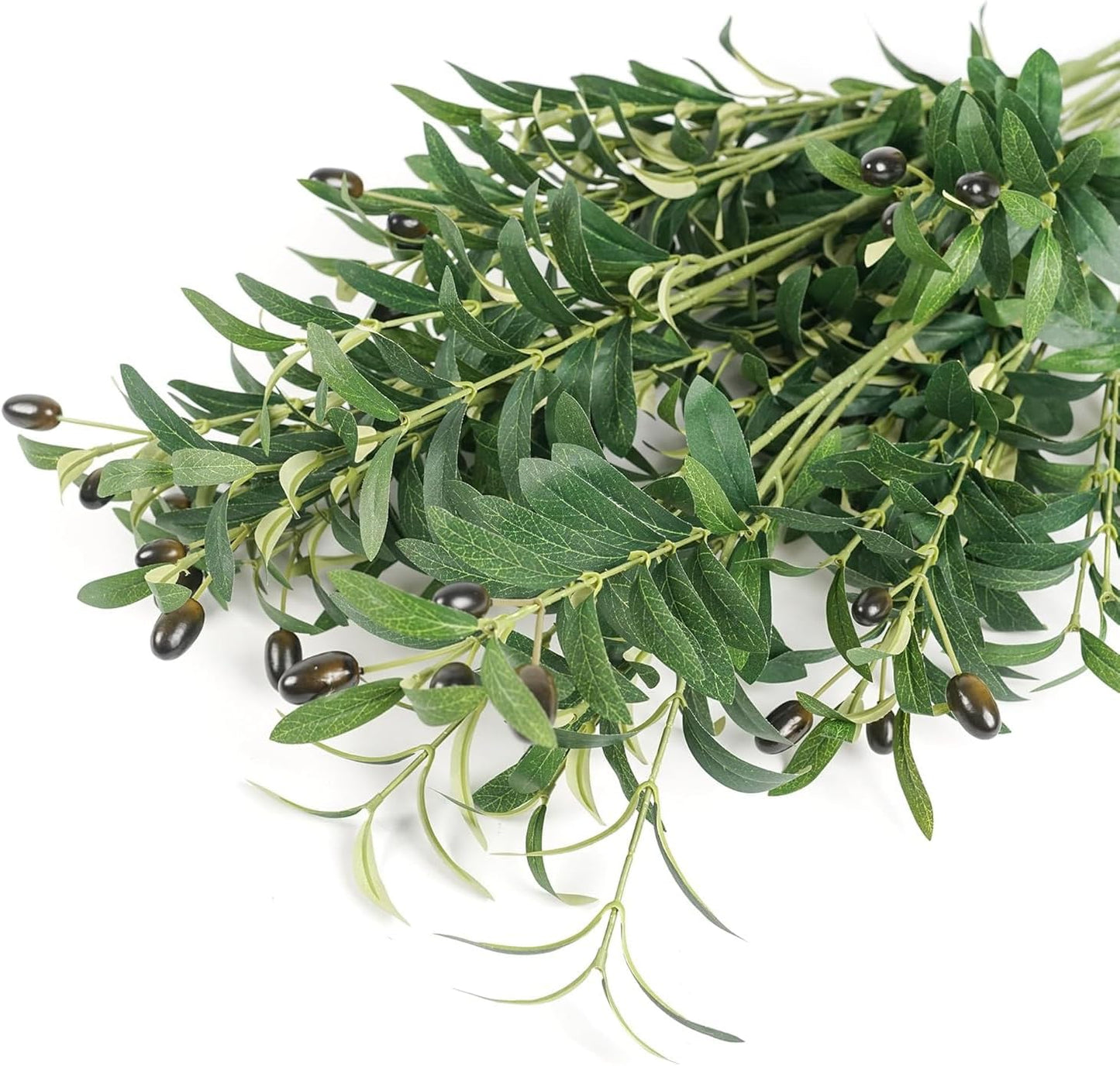 Artificial Olive Branches / Black / 39 Inch / Set of 4