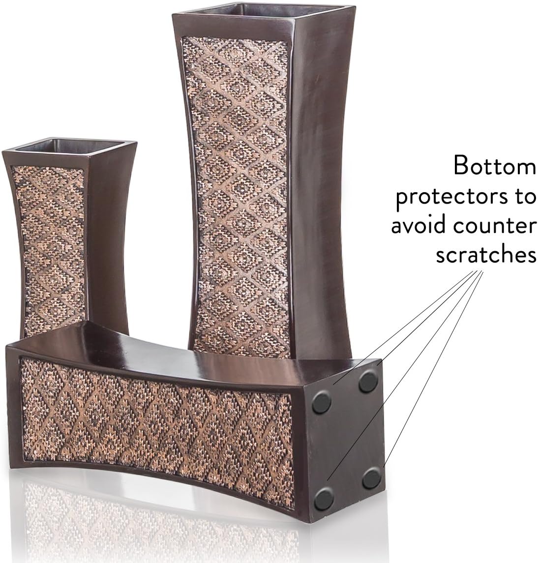 Flower Vases Home Decor / Brown / Set of 3