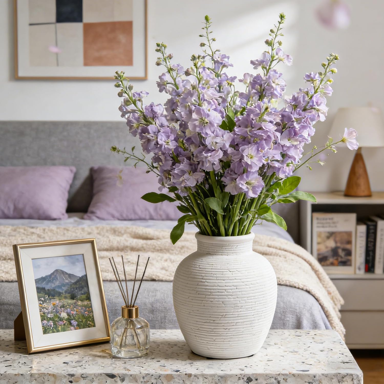 6- Modern Ceramic Vase / White