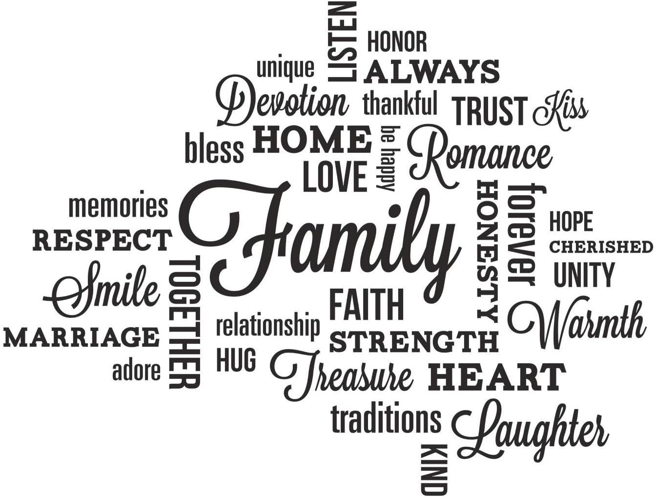 RMK2741SCS Family Quote Peel And Stick Wall Decals