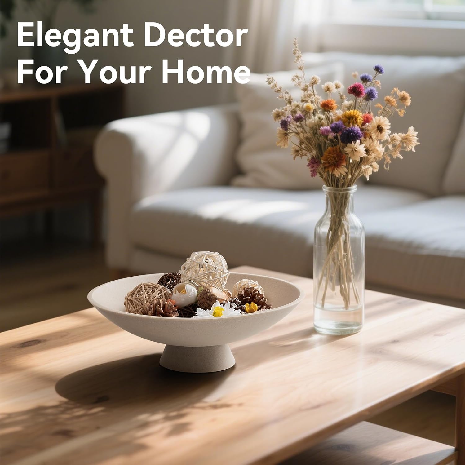 Modern Decorative Fruit Bowl / Beige