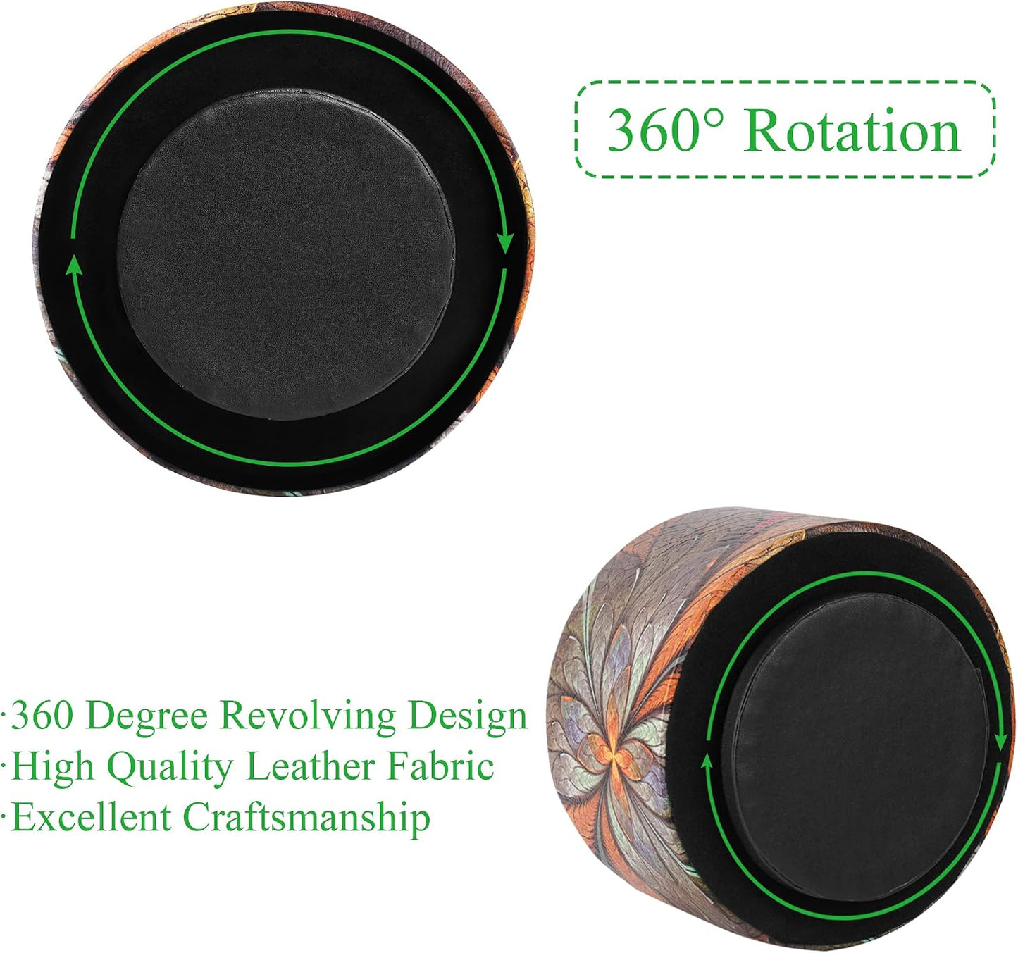 Remote Control Holder / 1-orange Flower / 360 Degree Rotation