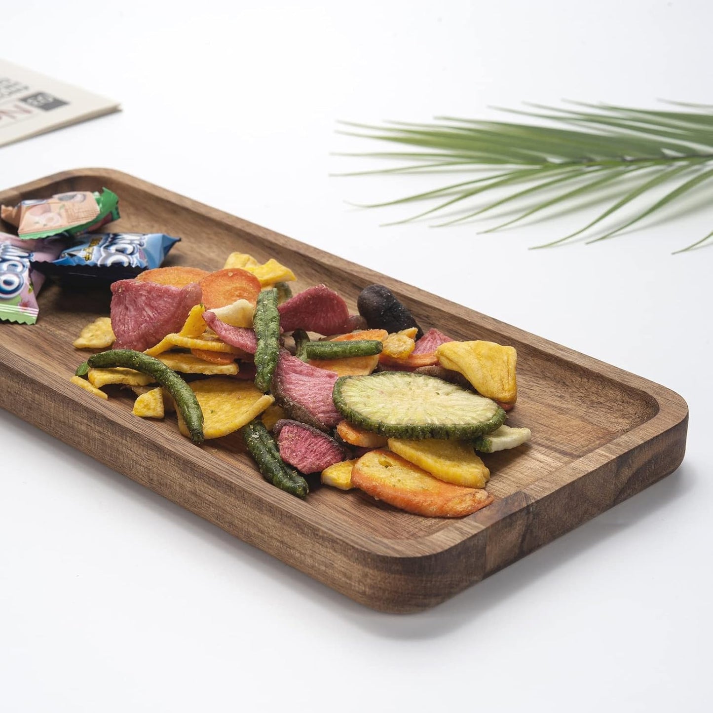 Acacia Wood Counter Tray / 11.8 x 5.5 x 0.8