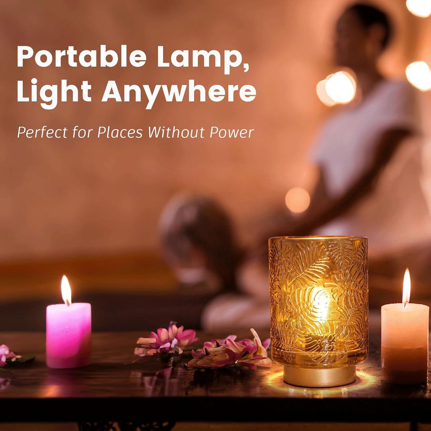 Dimmable Brightness Wireless Lamp / Gold