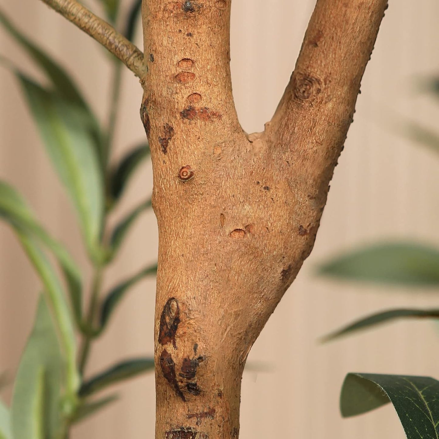 Wood Branches / Artificial Olive Tree Tall Faux Silk Plant / 7ft / 7 Inch