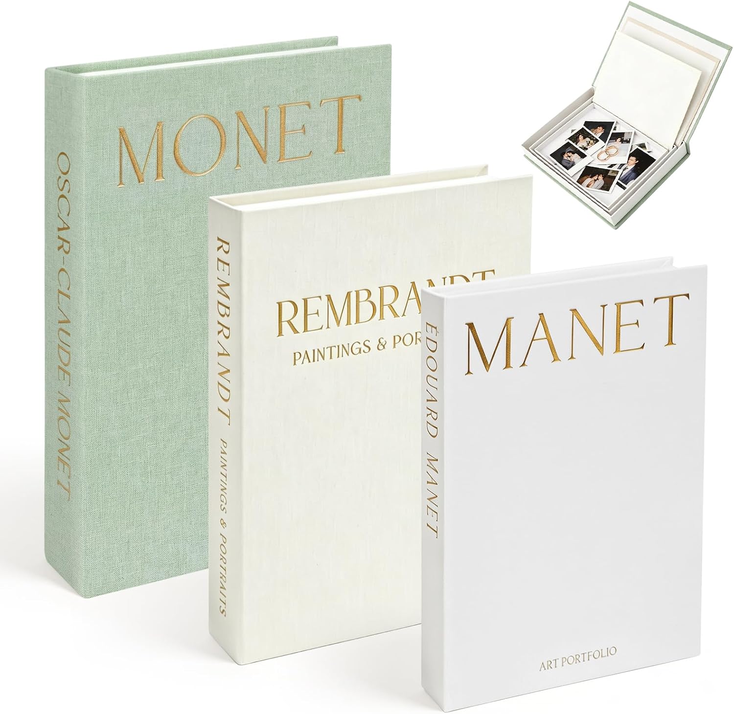 Decorative Books for Modern Home Decor / Set of 3