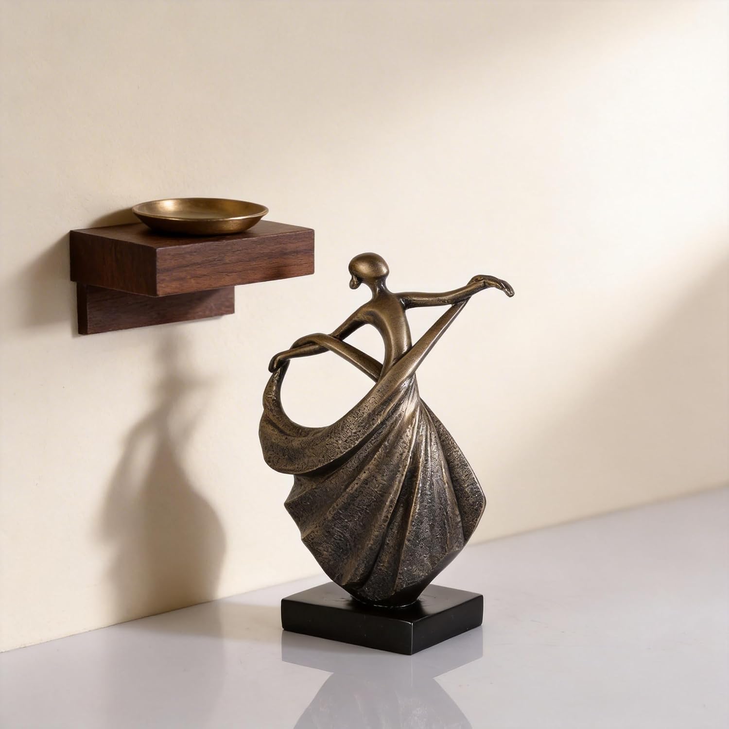 Modern Abstract Dancer Statue / Bronze