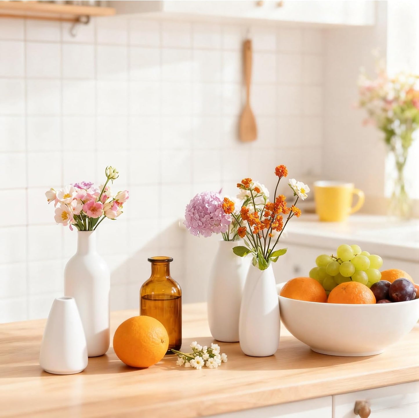 Clay Vase Bulk / White / Set of 10