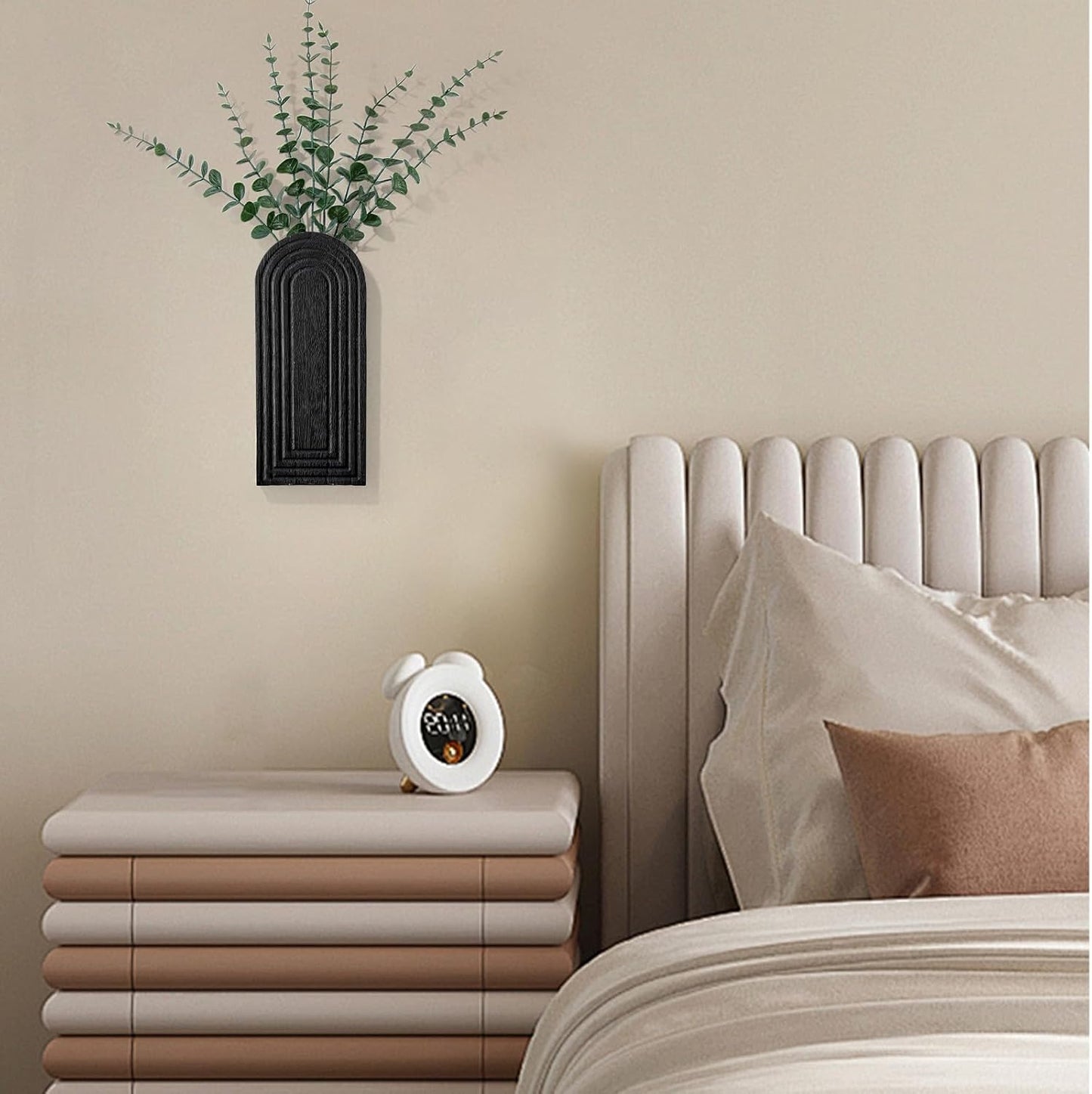 Wood Wall Hanging Planters / Black