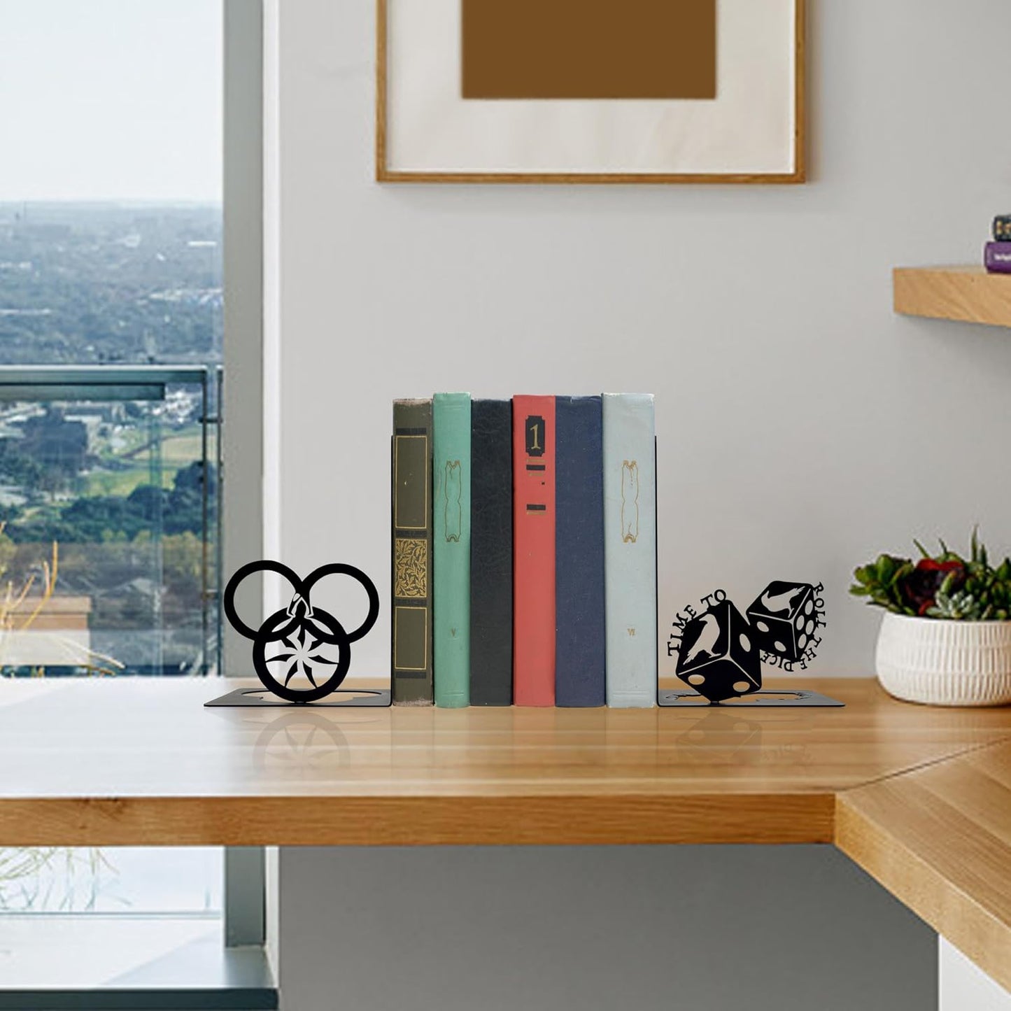 Metal Decorative Book Ends