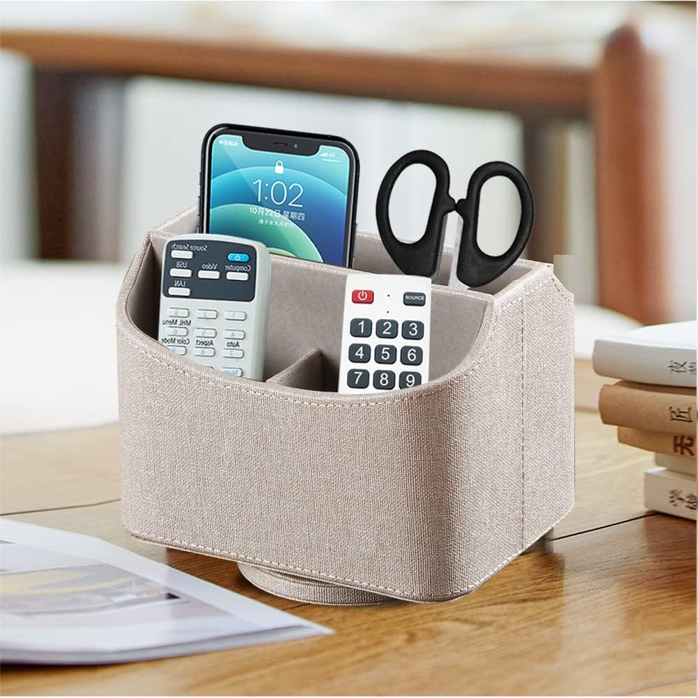 360° Rotating Remote Control Holder / Beige