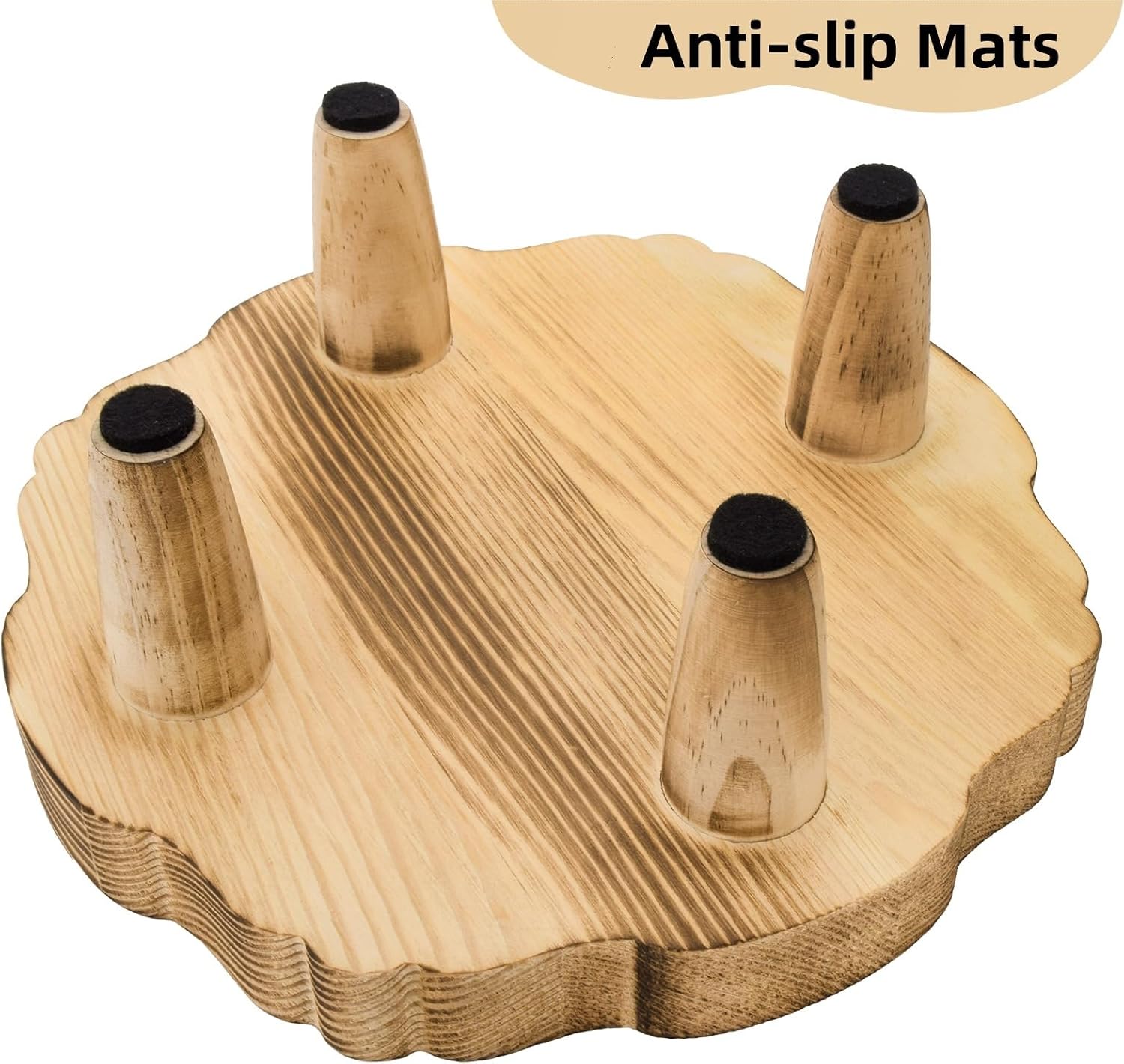 Mini Wood Pedestal Stand / 8.5 Inch / Set of 2