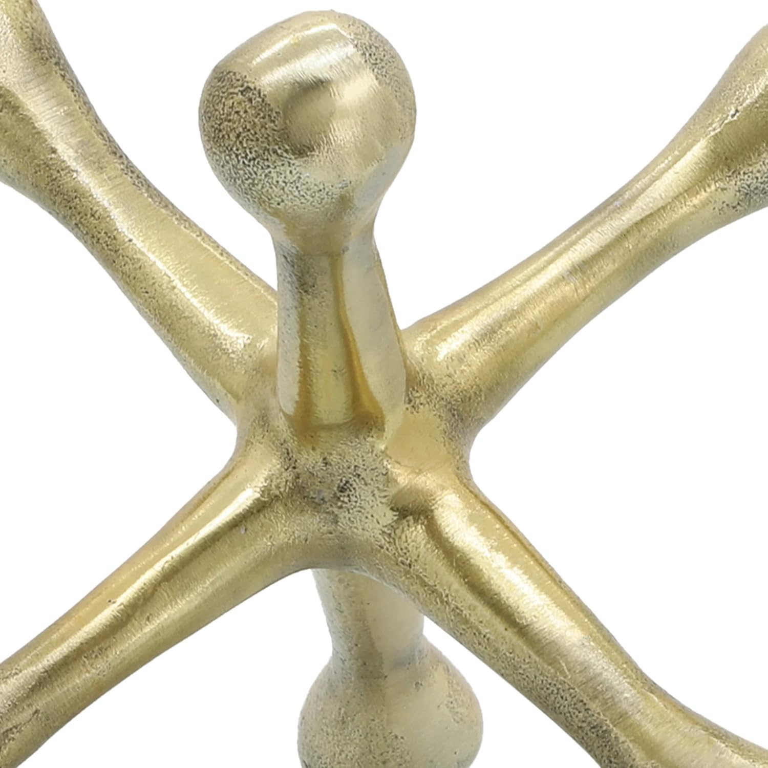 Modern Decorative Sculpture Figurine / 8"H / Gold
