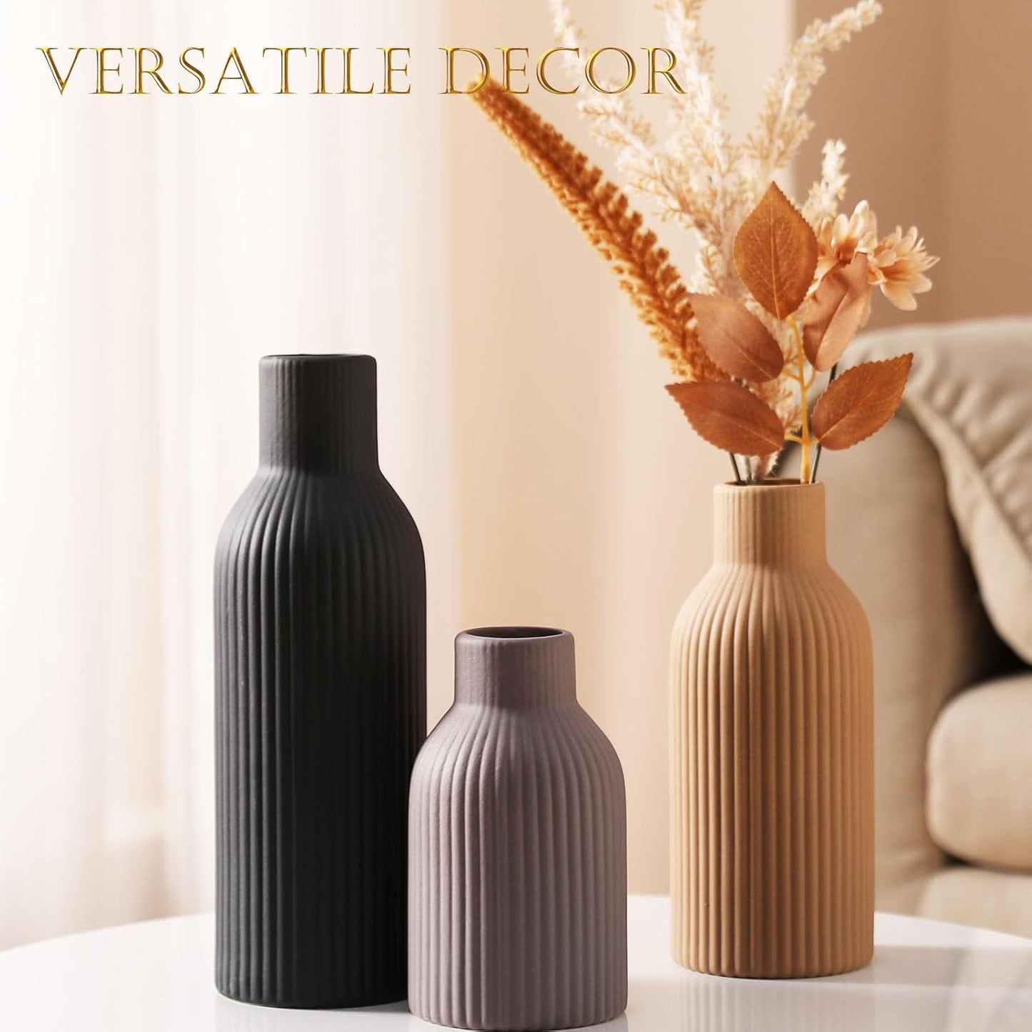 Ceramic Vase / Handcrafted Ceramic Vases / Set B / Set of 3