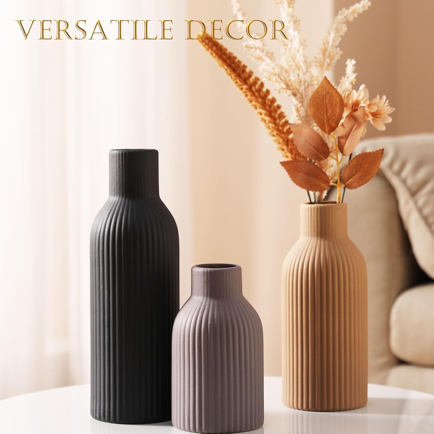 Ceramic Vase / Handcrafted Ceramic Vases / Set B / Set of 3