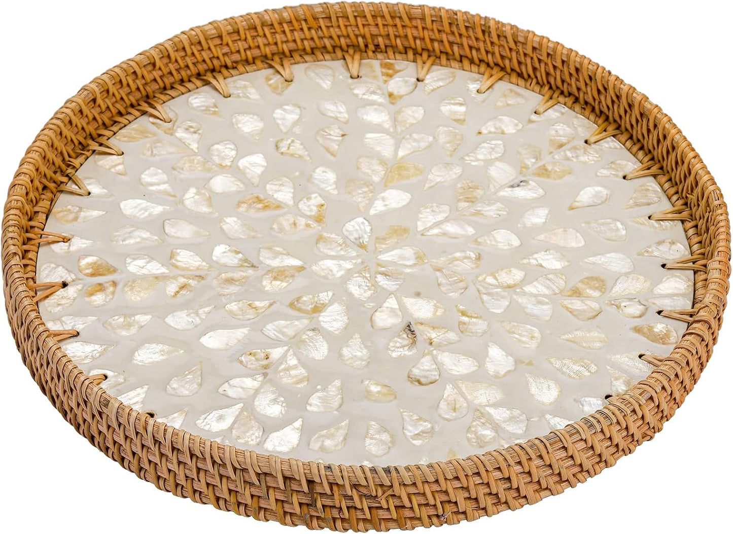 Round Rattan Tray / Set of 2