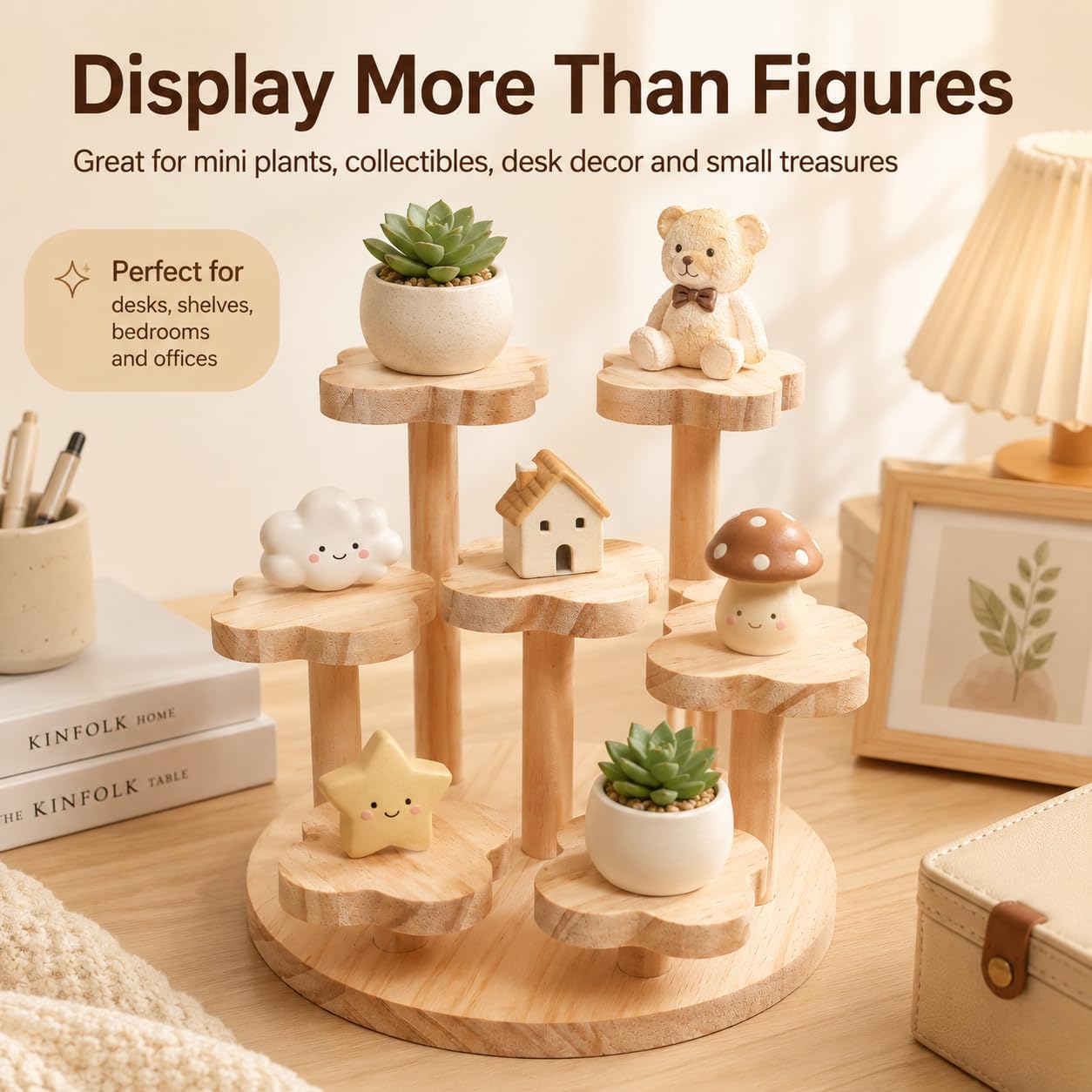 Tiered Wooden Display Stand