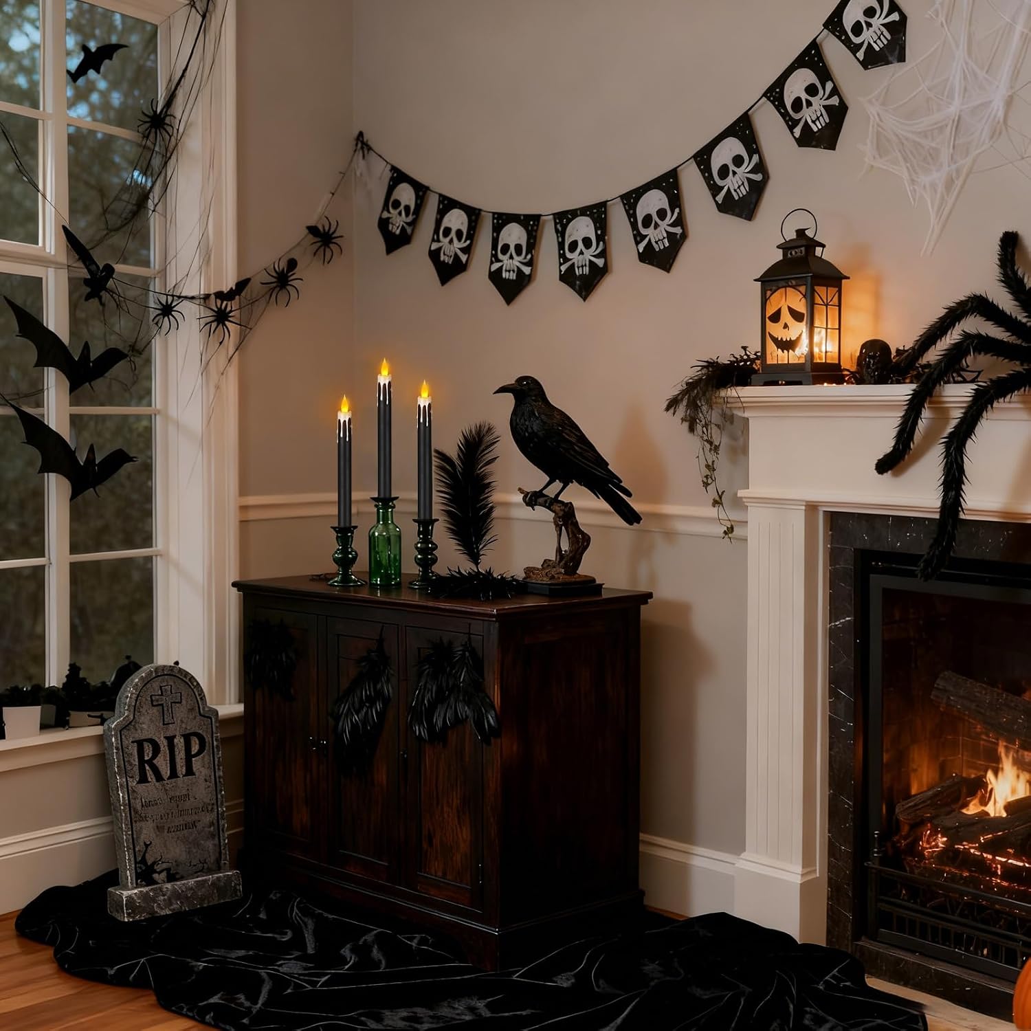 wemarry Flameless Taper Candles 10.6" Dripless Battery Operated Taper Candles Included Remote Timer 400+ Hours by 2AA
