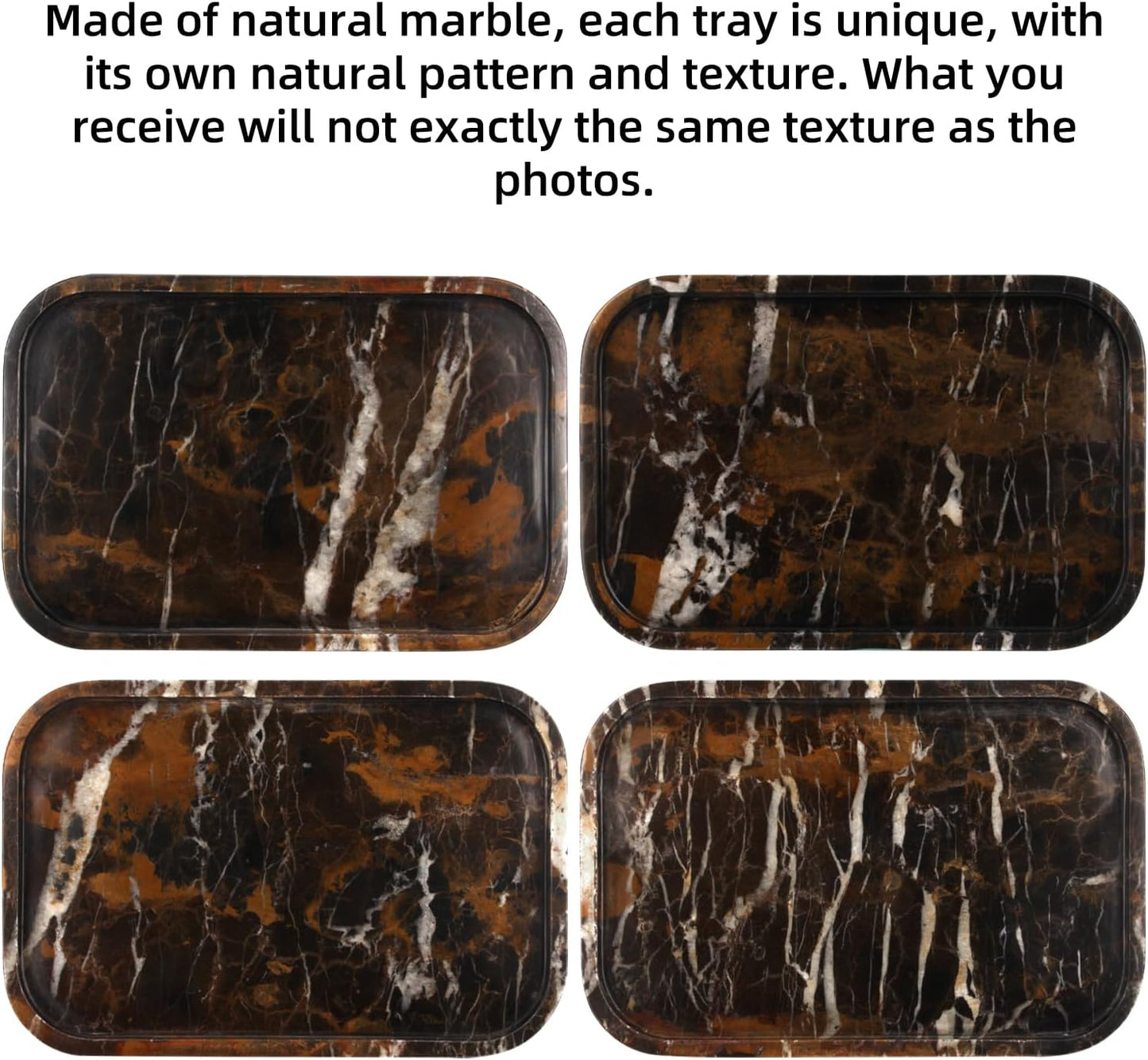 Marble Bathroom Vanity Tray / Natural