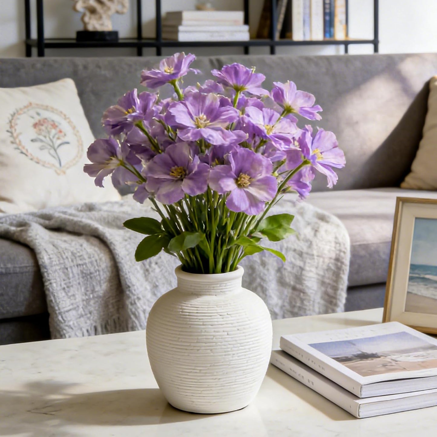 6- Modern Ceramic Vase / White