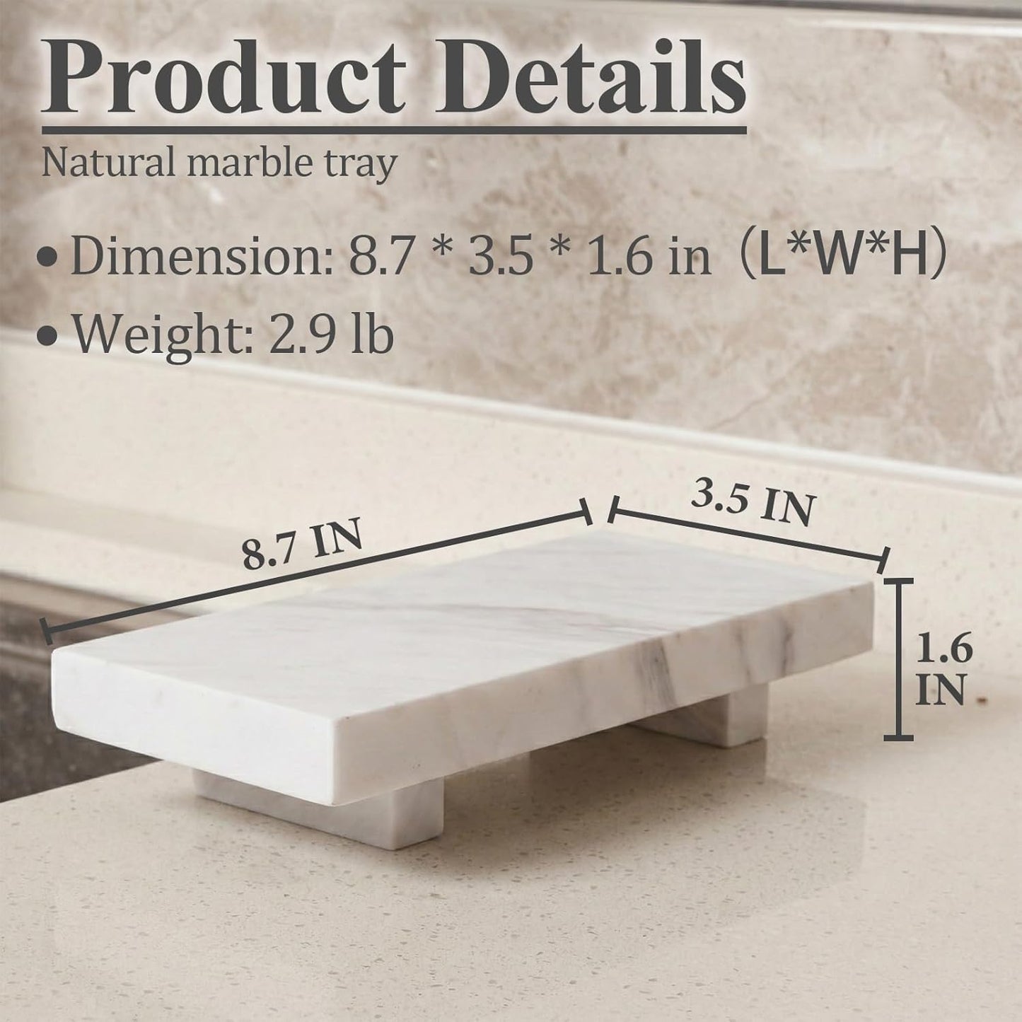Soap Dispenser Holder / Glorious White