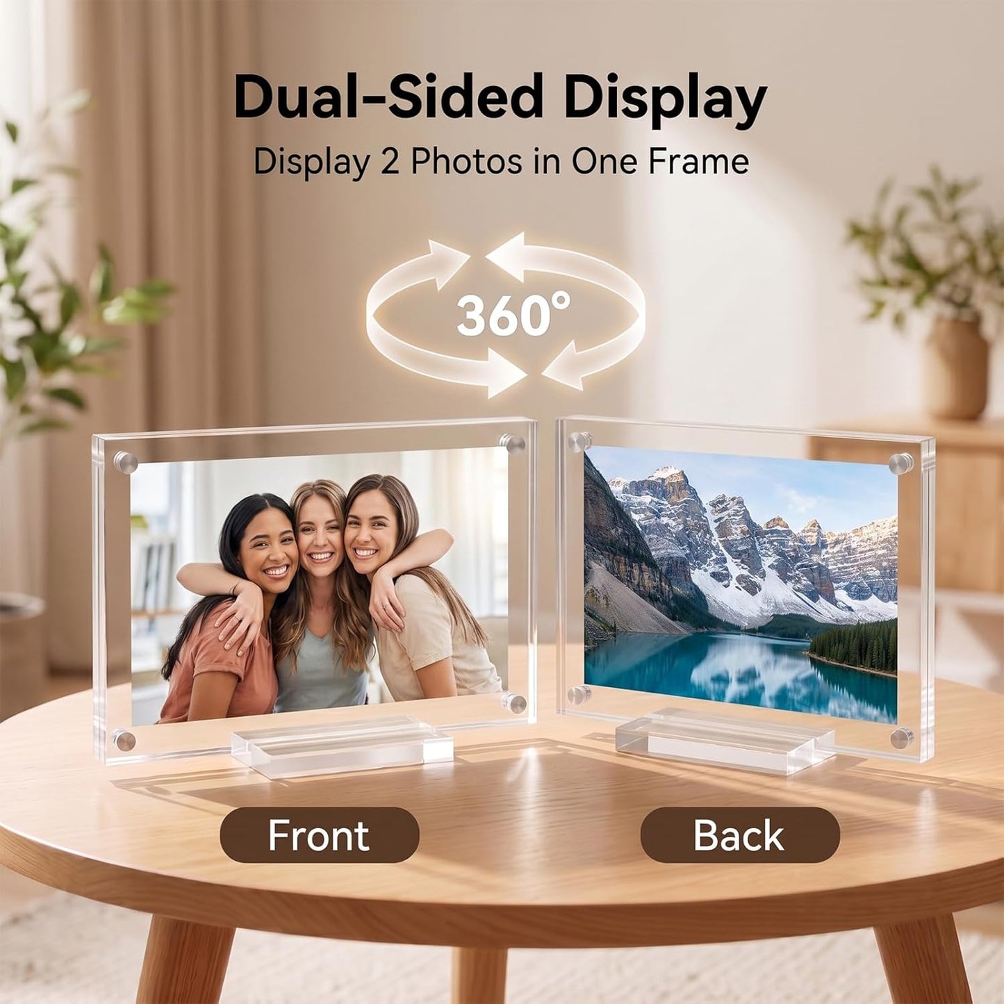 Acrylic Picture Frames / 4 x 6 / Clear / Set of 5