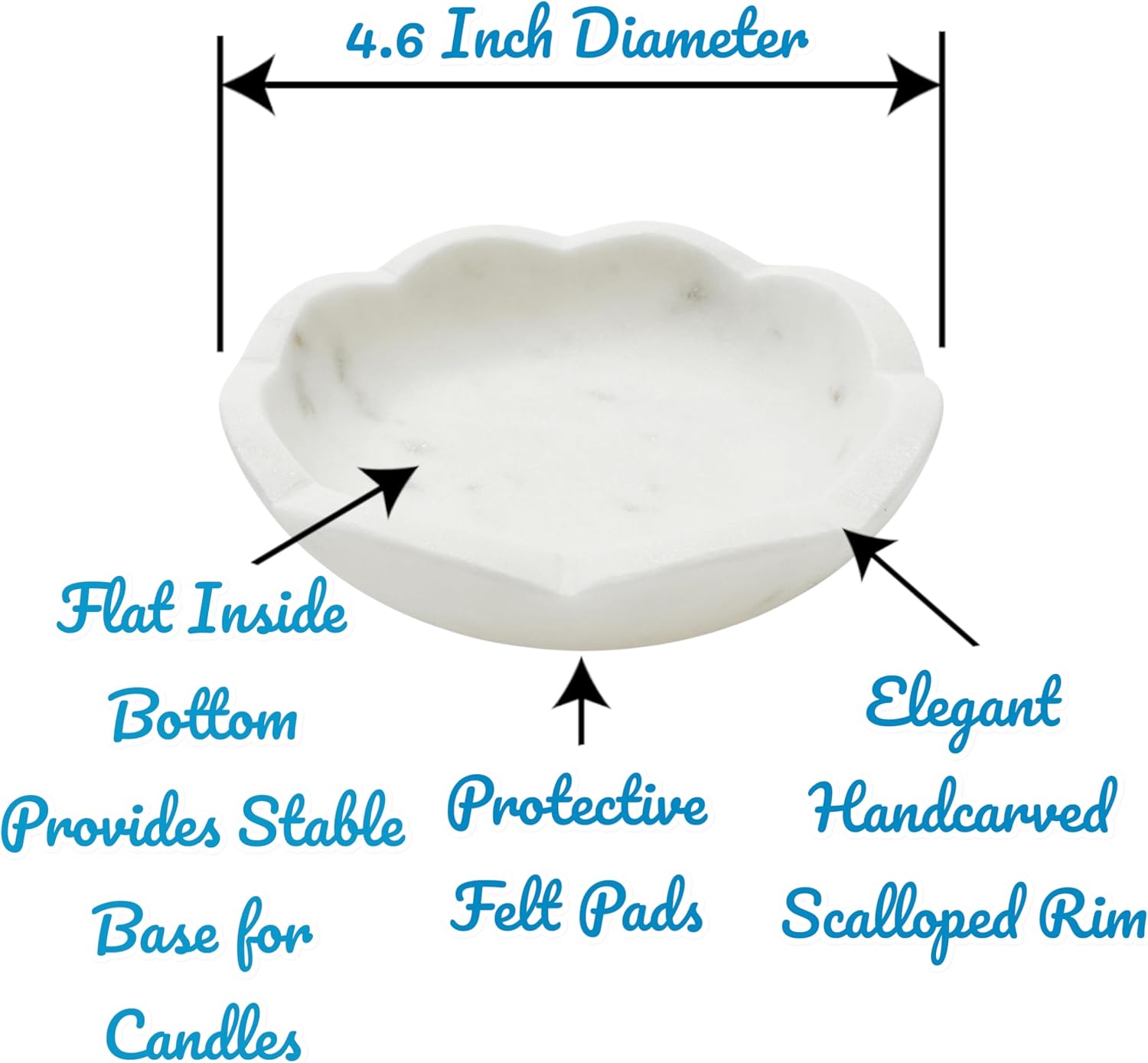 Jewelry Tray / Jewelry Holder / 4.6 Inches / White
