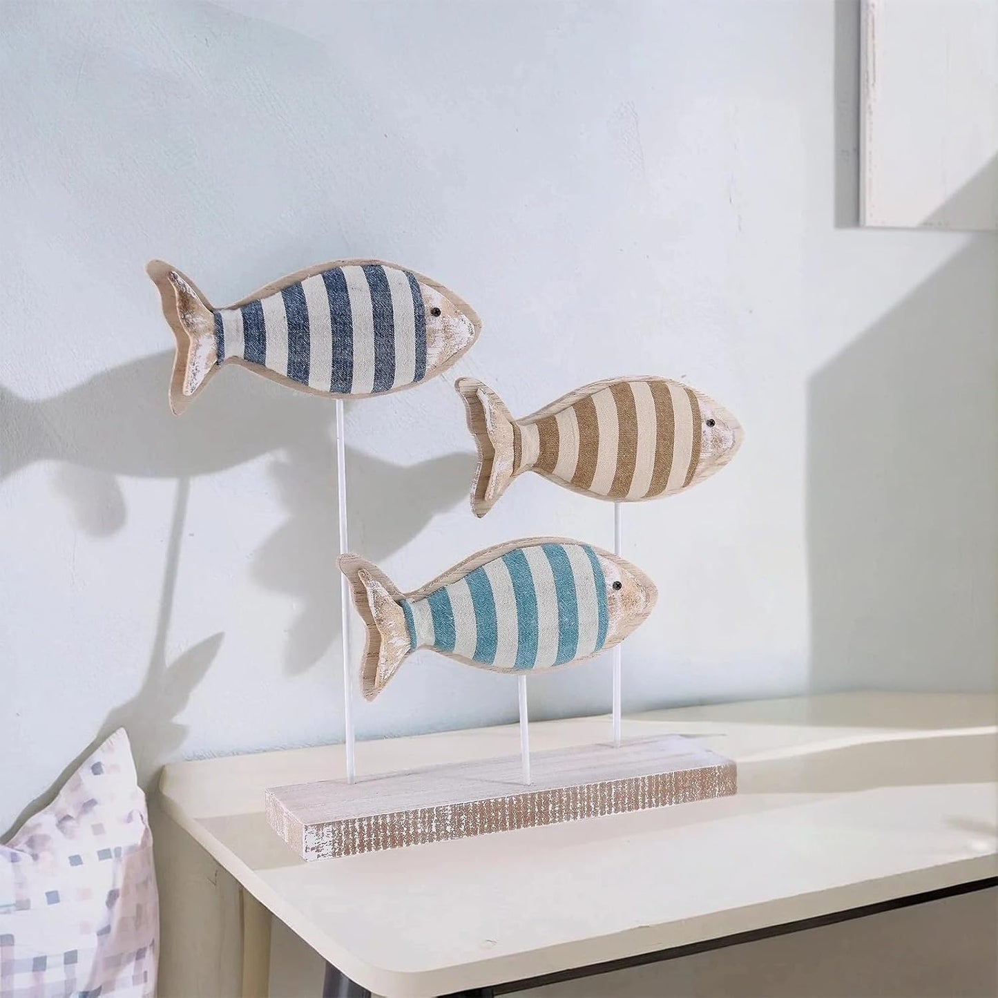 Wooden Fish Figurines / Stripedfish-3