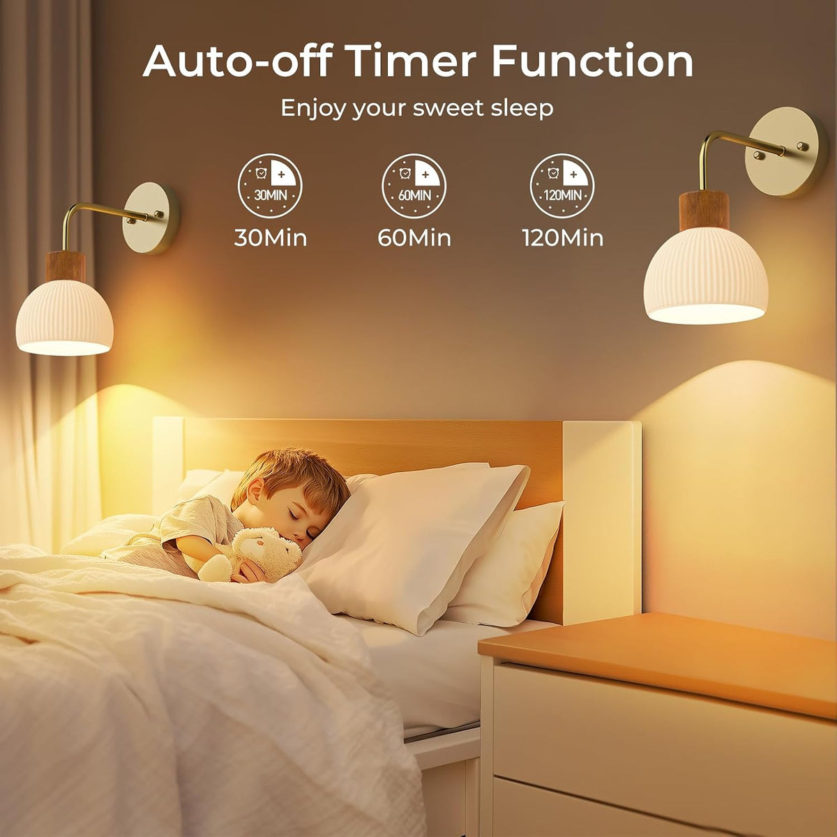 Glass Battery Operated Wall Sconces Set of 2, Rechargeable Wall Lamp with Remote, 12 Colors Dimmable Wireless Sconces