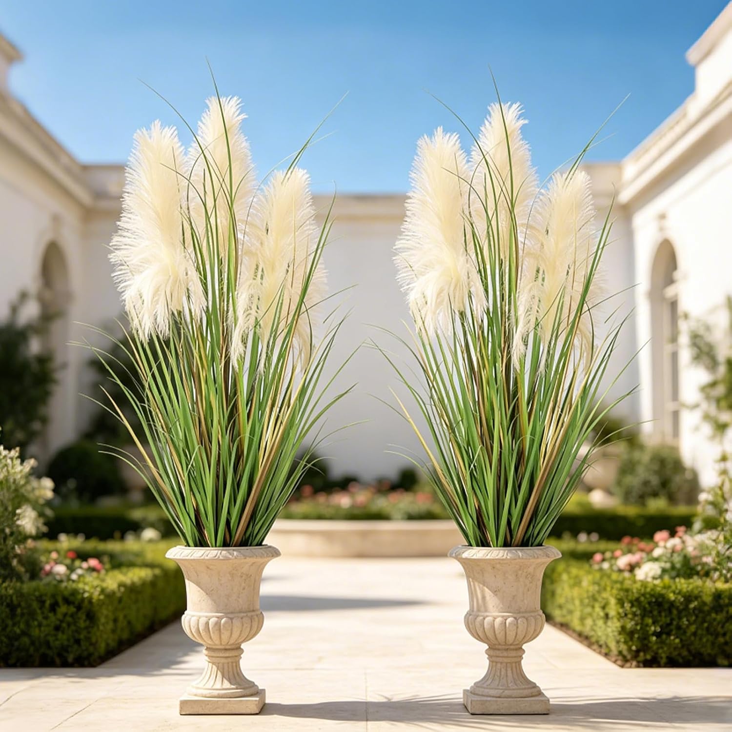 Boho Fake Onion Grass Plant Indoor Outdoor / 3ft-1 / 3 Inch