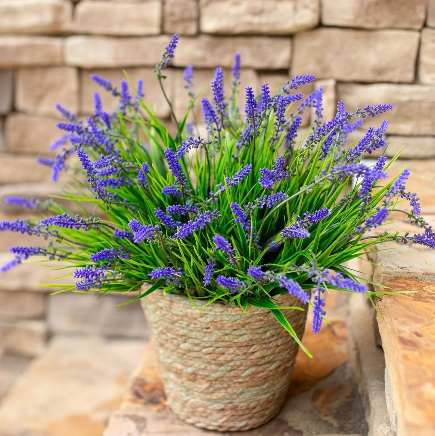 Artificial Fake Outdoor Plants Flowers for Decoration / Purple