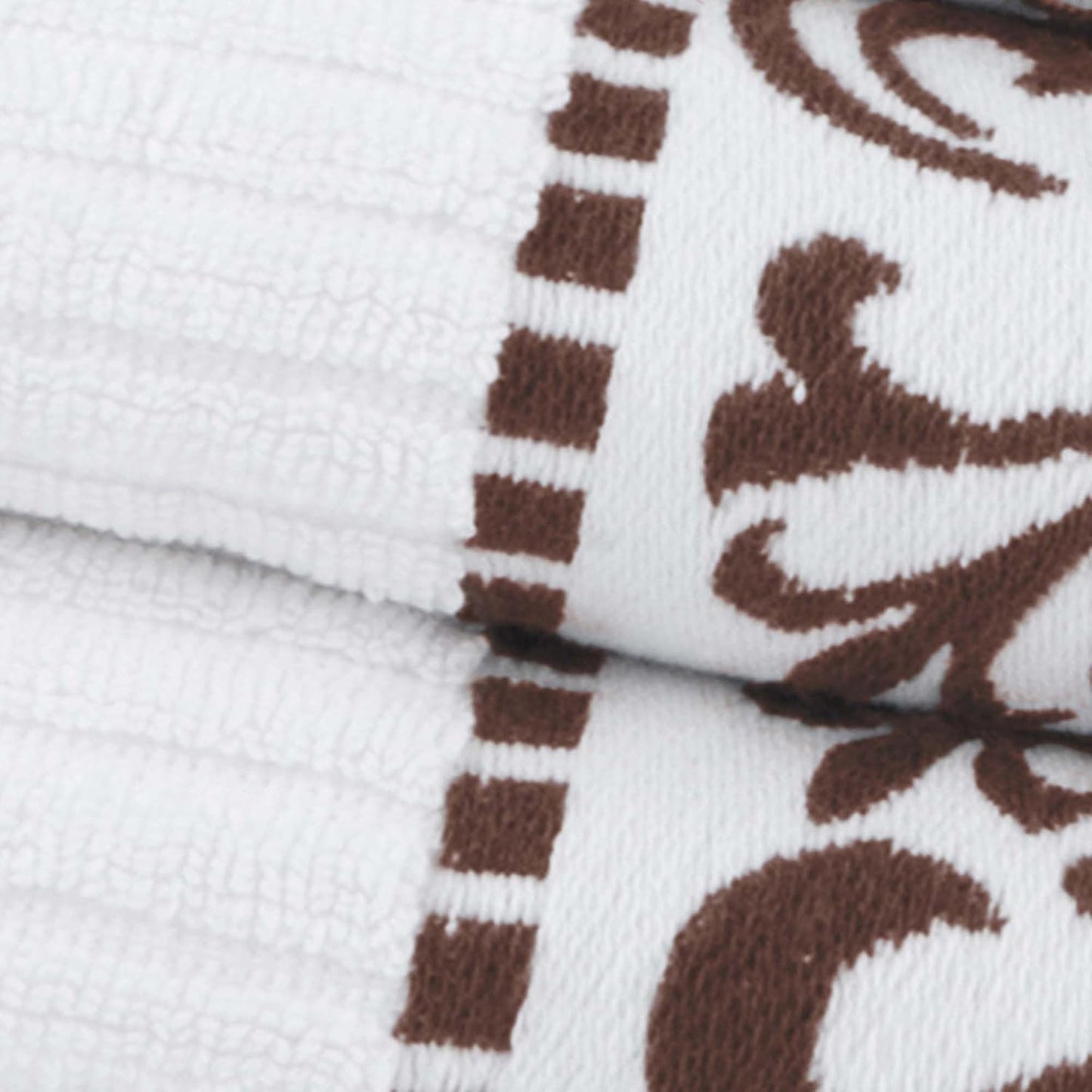 Superior 6-Piece Cotton Towel Set, Decorative Greek Pattern, Home Essentials, Absorbent Towels, Bathroom Decor, Spa