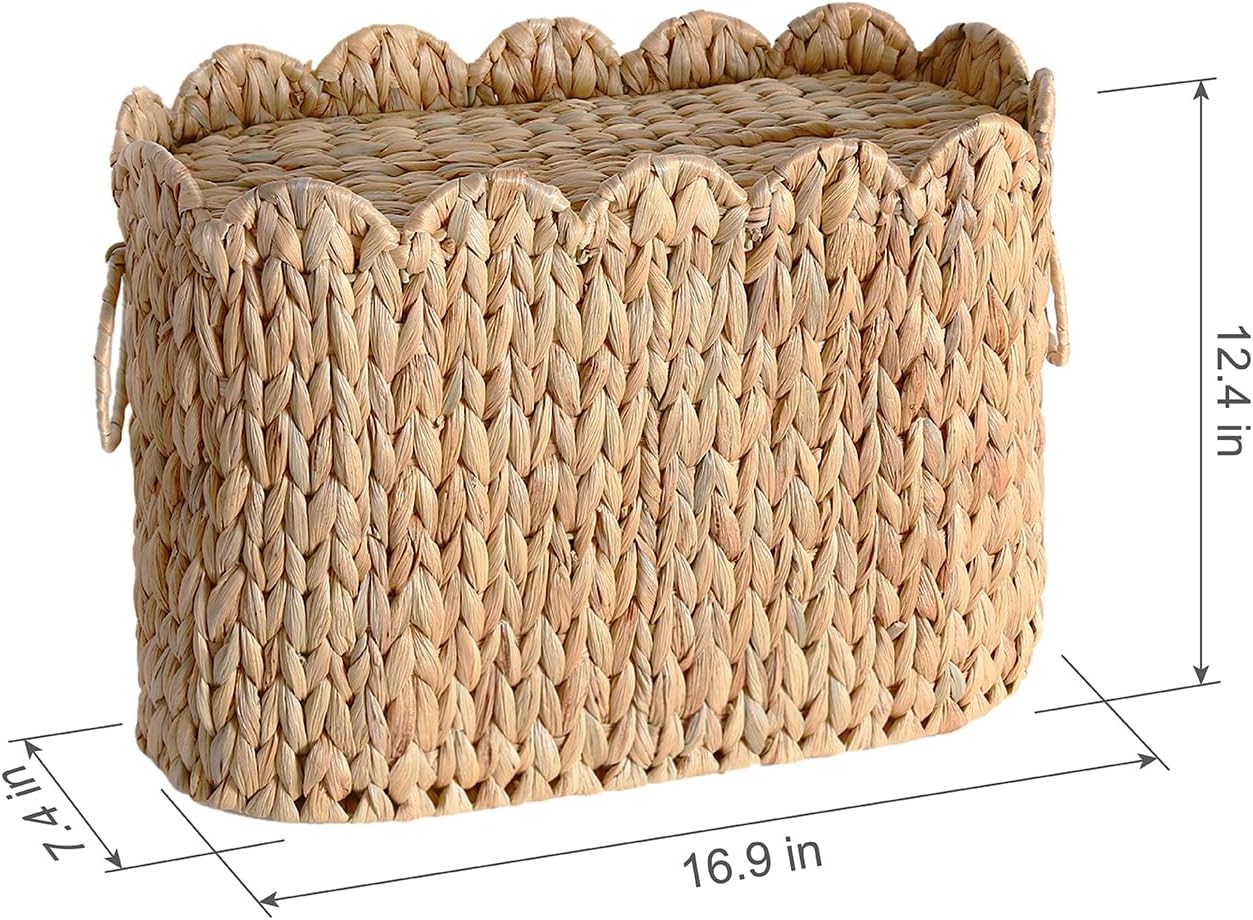 Woven Curve Basket / Beige