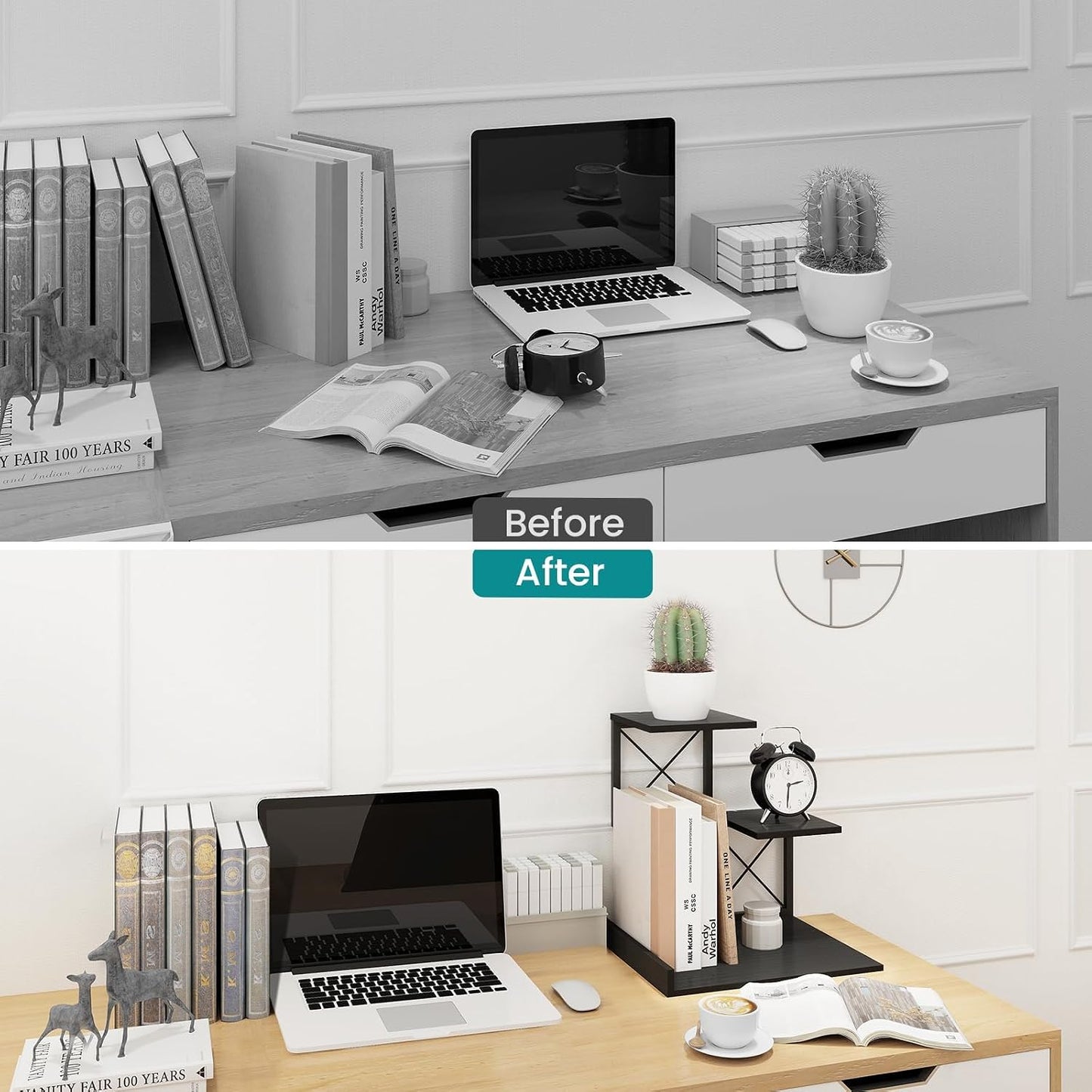 Office Storage Rack and Cubicle Organizers / Black