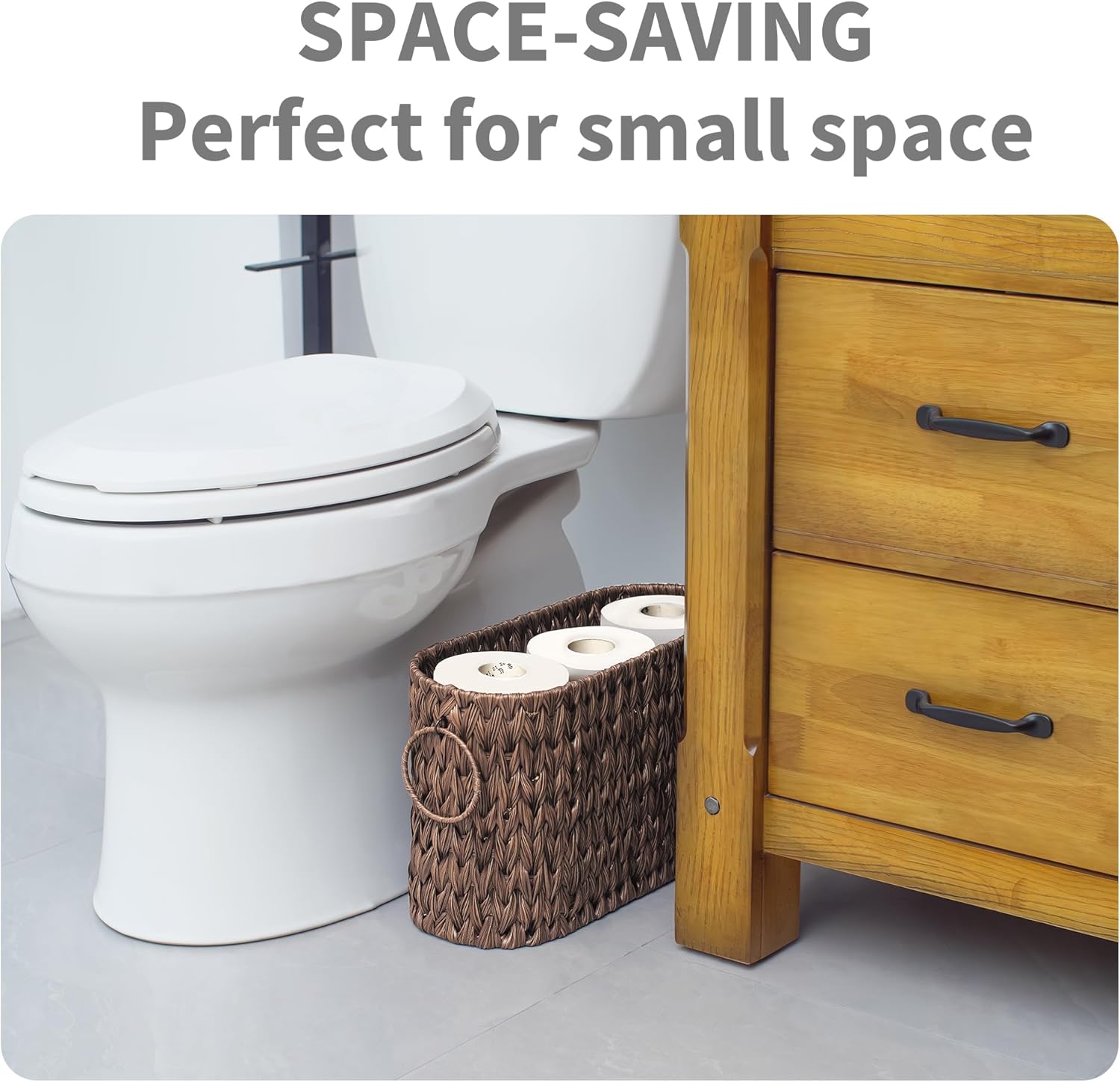 Toilet Paper Basket / Brown