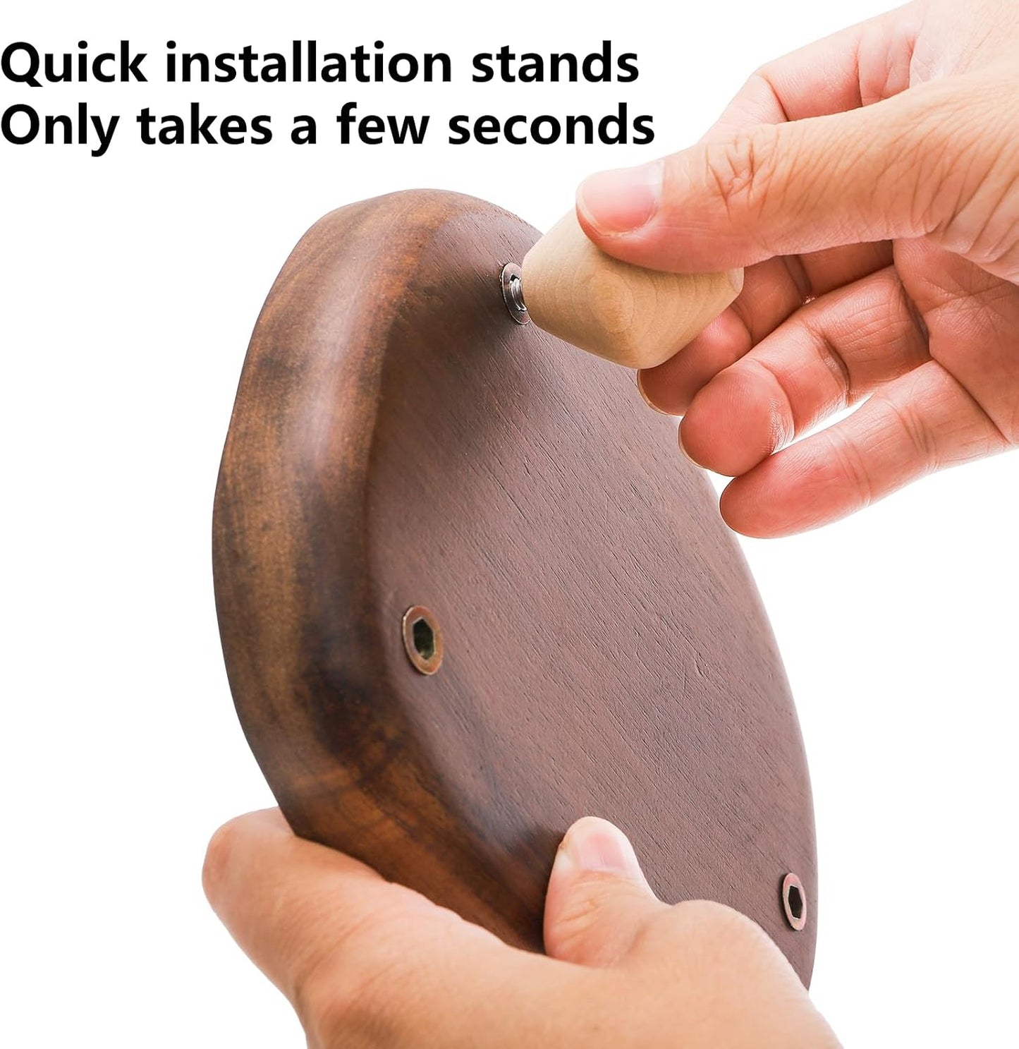 6" Wooden Display Riser Tray for Decor / Set of 2