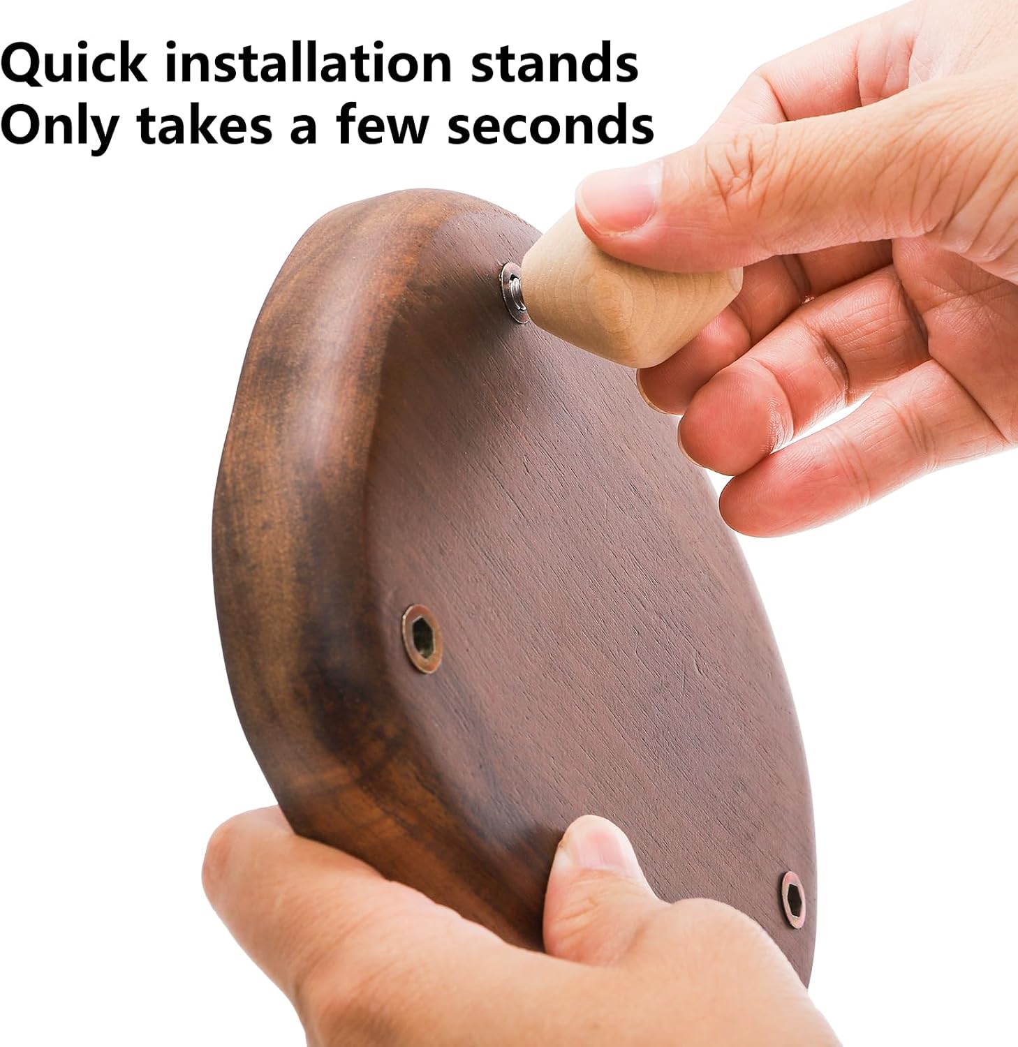6" Wooden Display Riser Tray for Decor / Set of 2